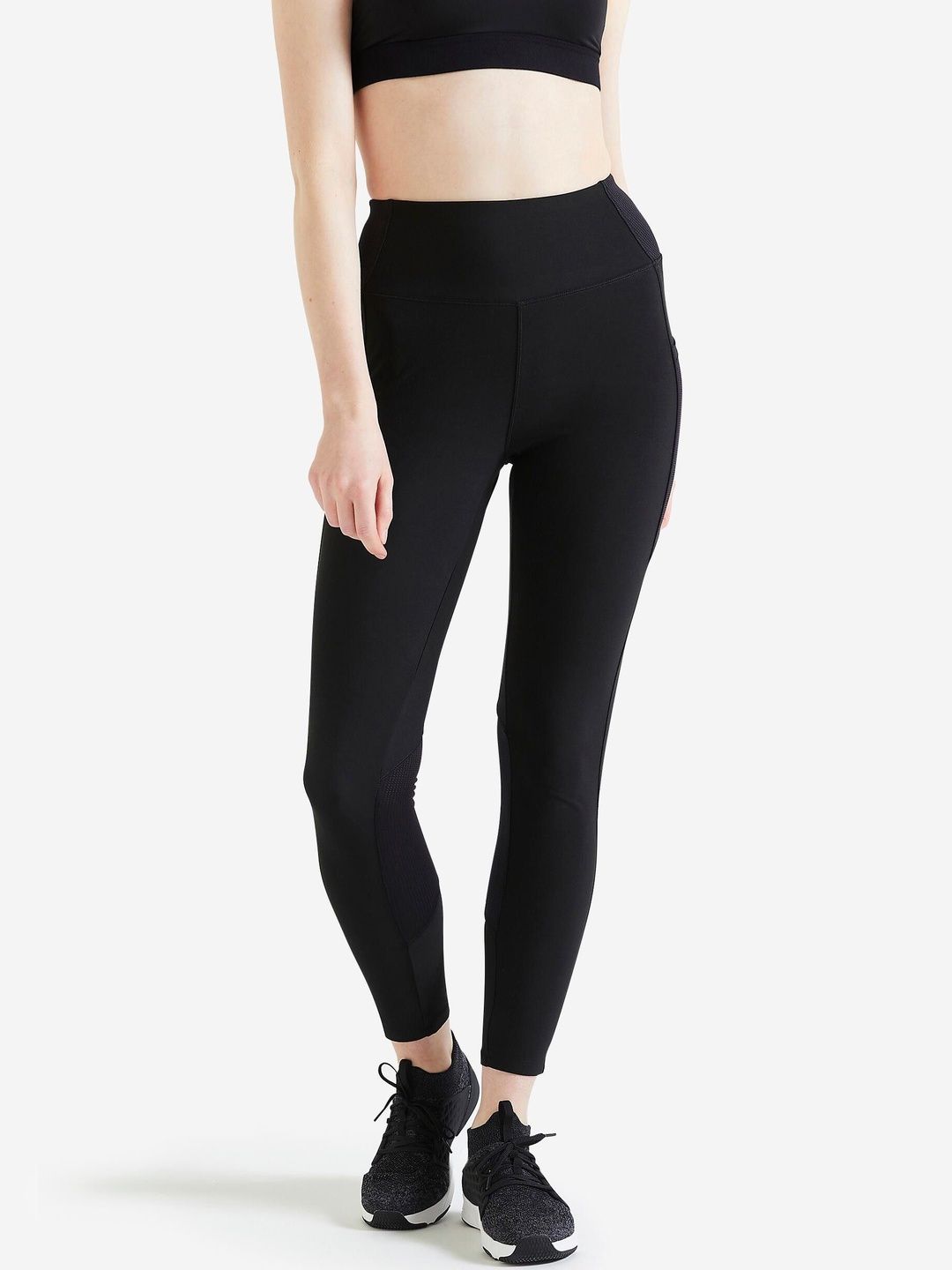 Decathlon Women Solid Ankle Length Leggings-image-47