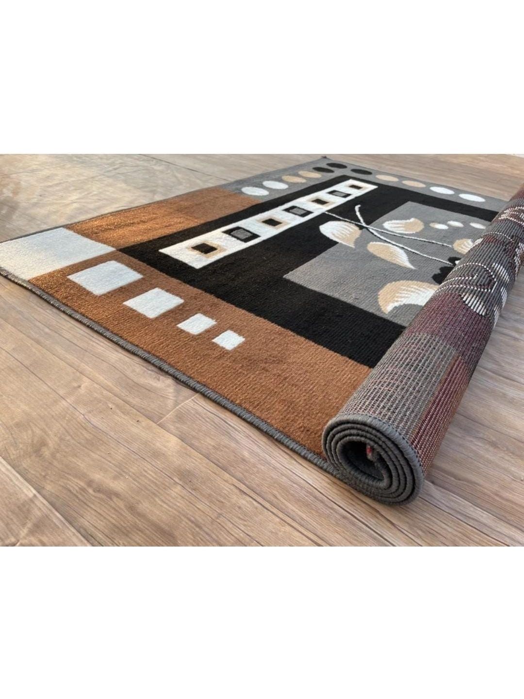 ZAMZAM CARPET Grey Anti-Skid Polypropylene Carpet-picture-0