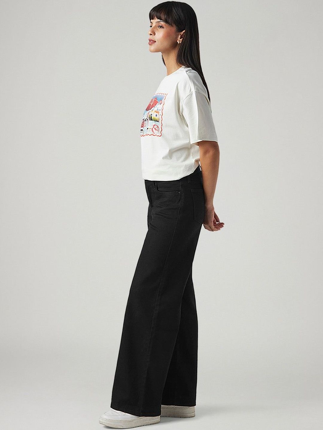 Levis Women Classic Wide Leg Mid-Rise Stretchable Jeans-image-43