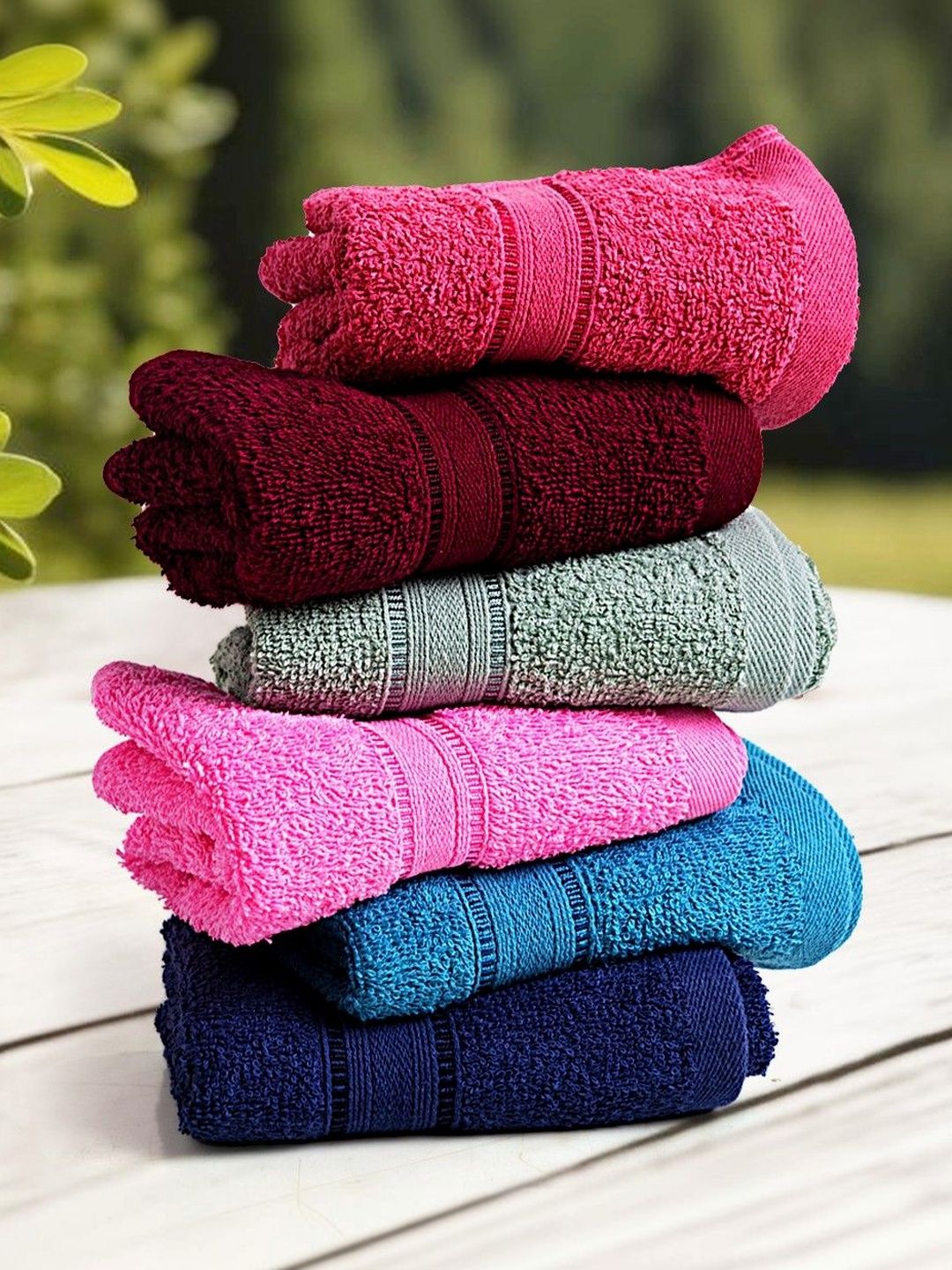 LacyLook Pink Cotton 400 GSM Towel Set-image-0