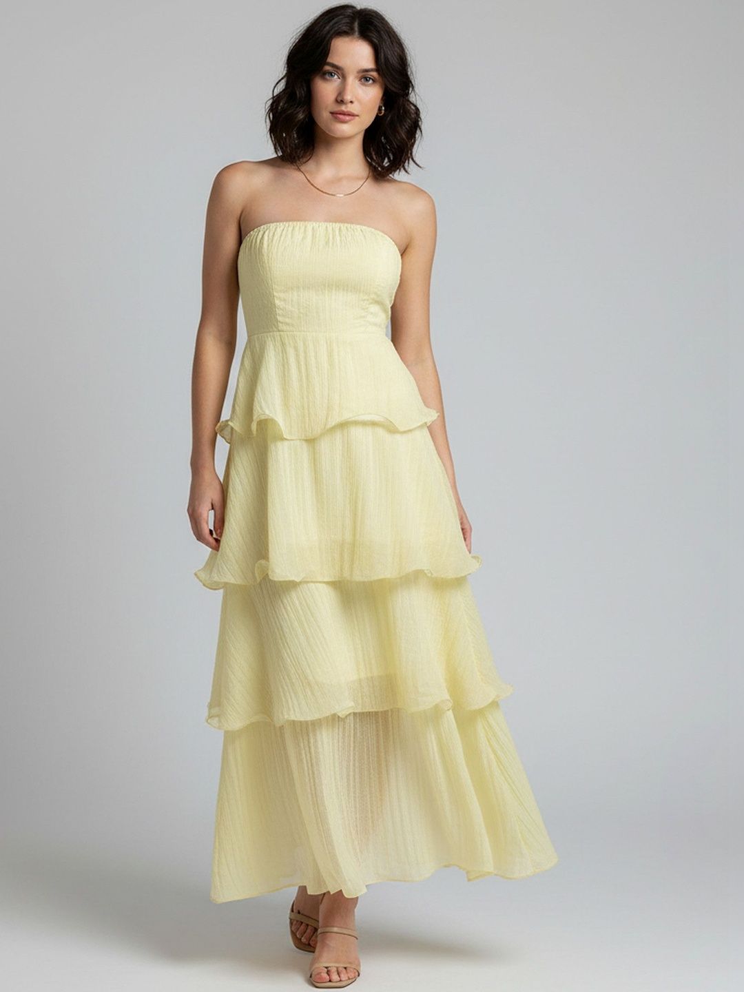 Suo Off-Shoulder Fit & Flare Maxi Dress-picture-12