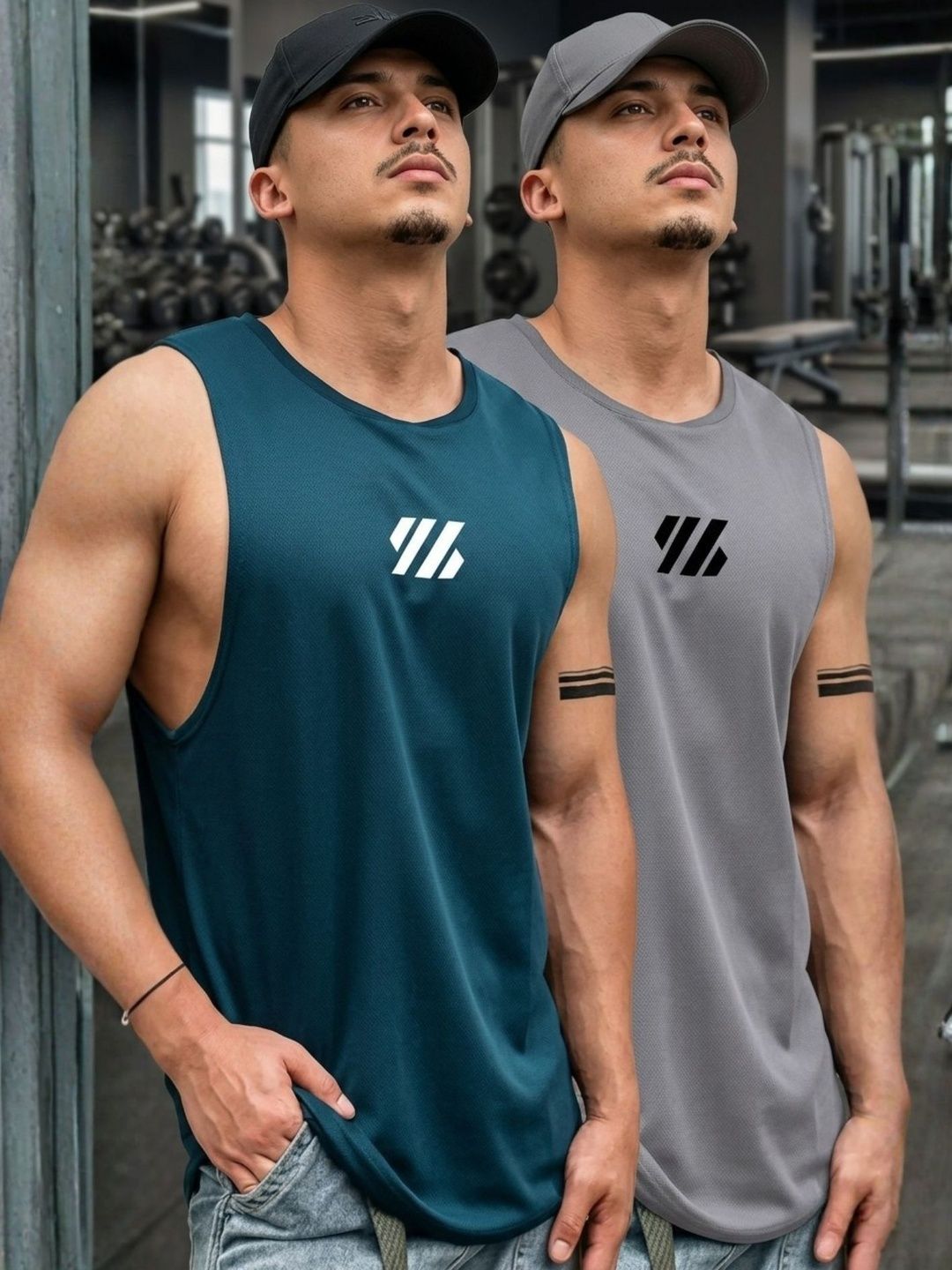 JUMPCUTS Pack of 2 Printed Innerwear Vests-image-19