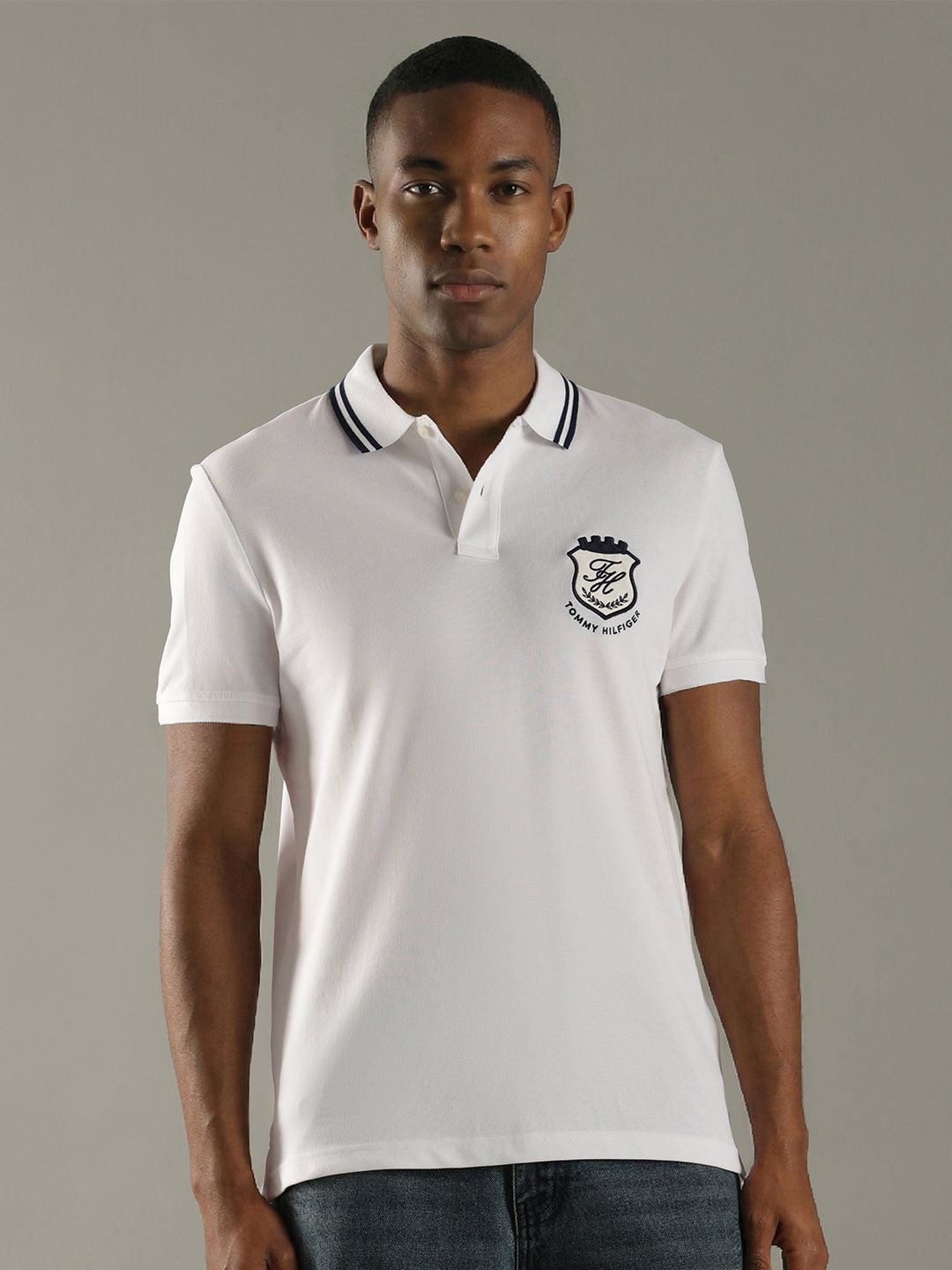 Tommy Hilfiger Men Brand Logo Polo Collar T-shirt-picture-42