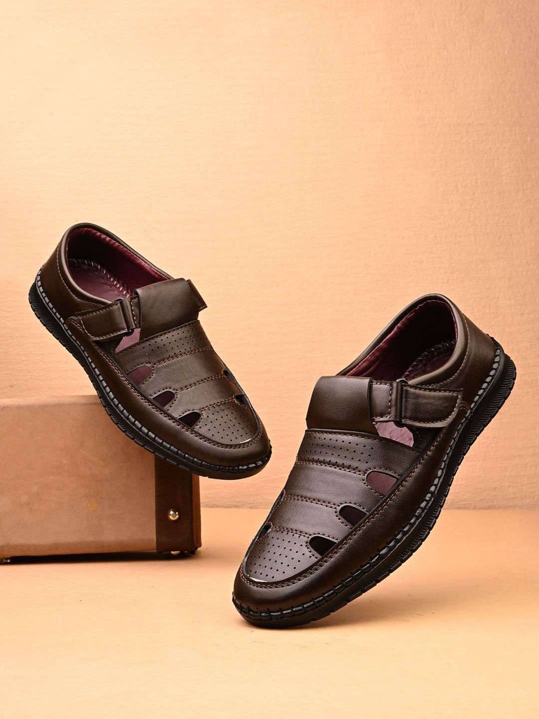 Azzaro Black Men Comfort Sandals-picture-30