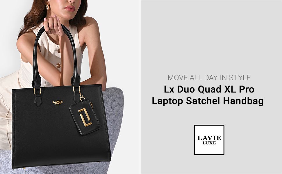 Buy LAVIE LUXE Quad Solid Synthetic Leather Laptop Compartment