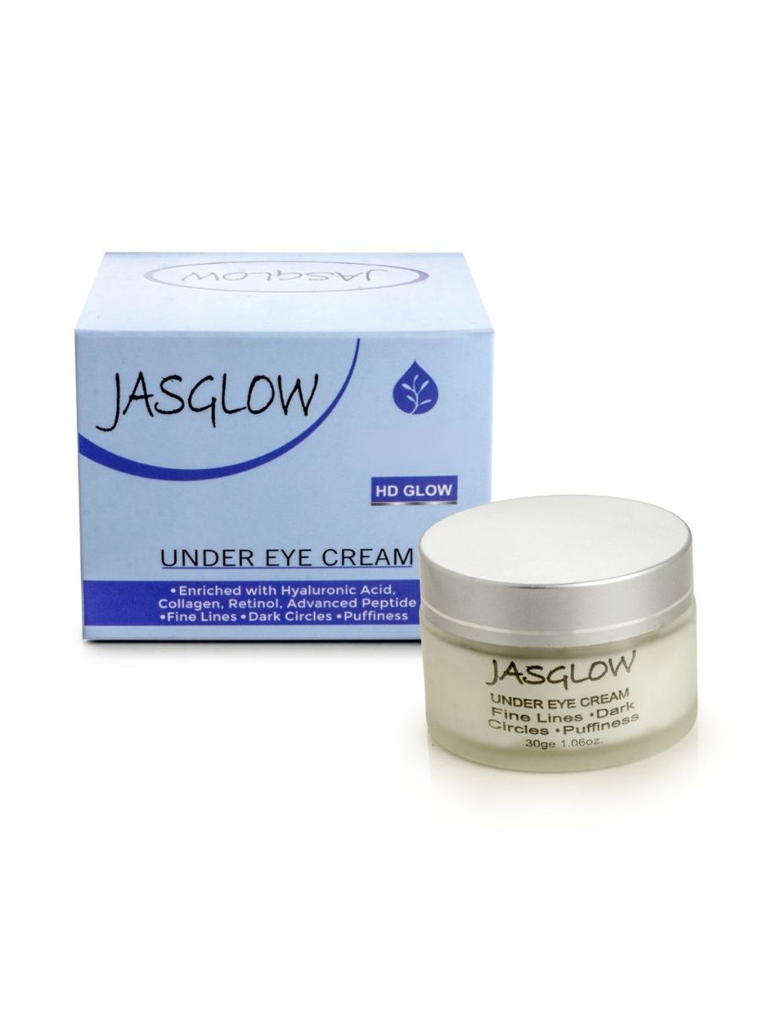 JASGLOW Under Eye Cream For Dark Circles, Fine Lines & Puffiness - 30 g-picture-30