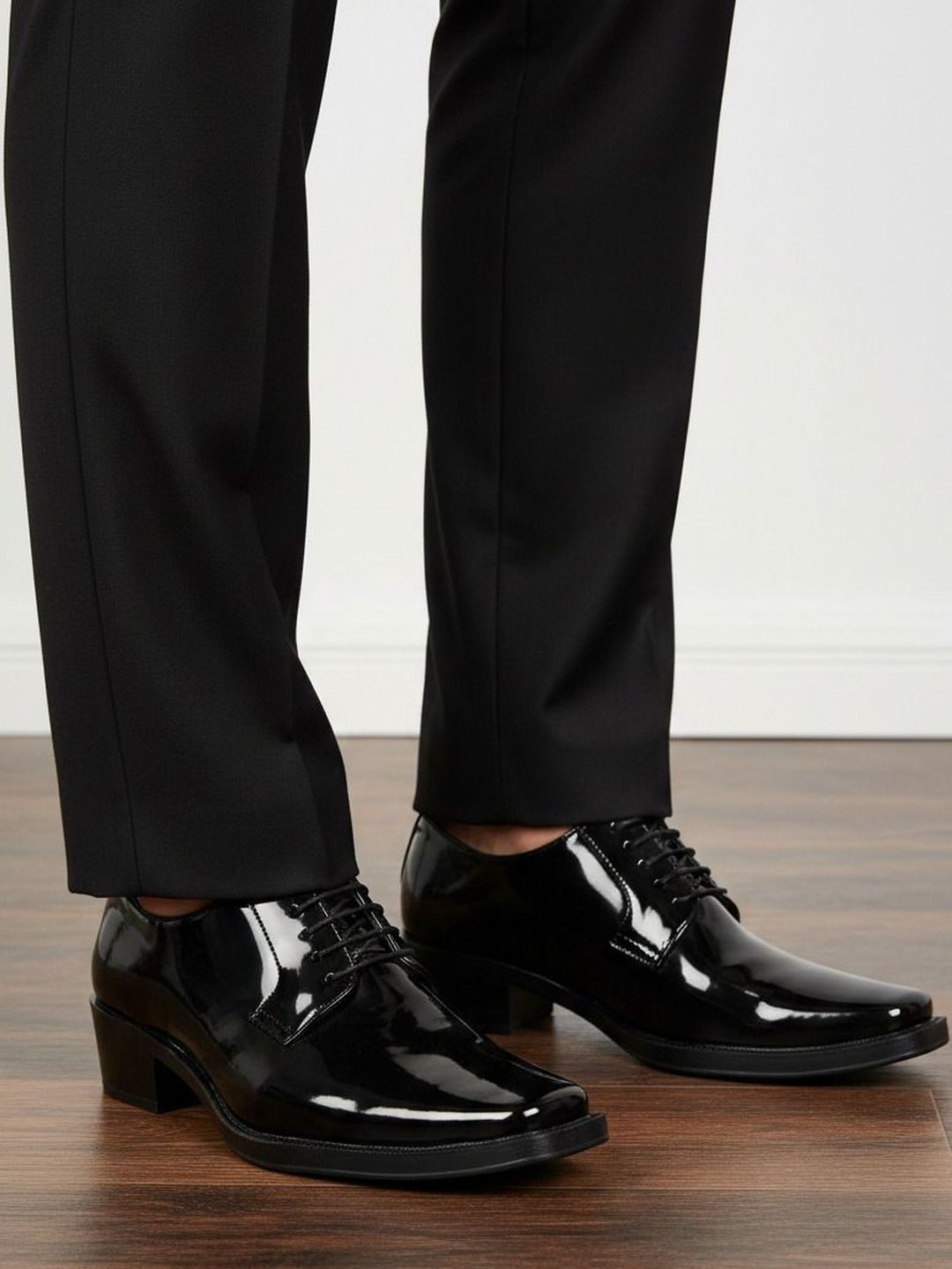 HERE&NOW Men Square Toe Lace-Ups Formal Oxfords Shoes-image-37