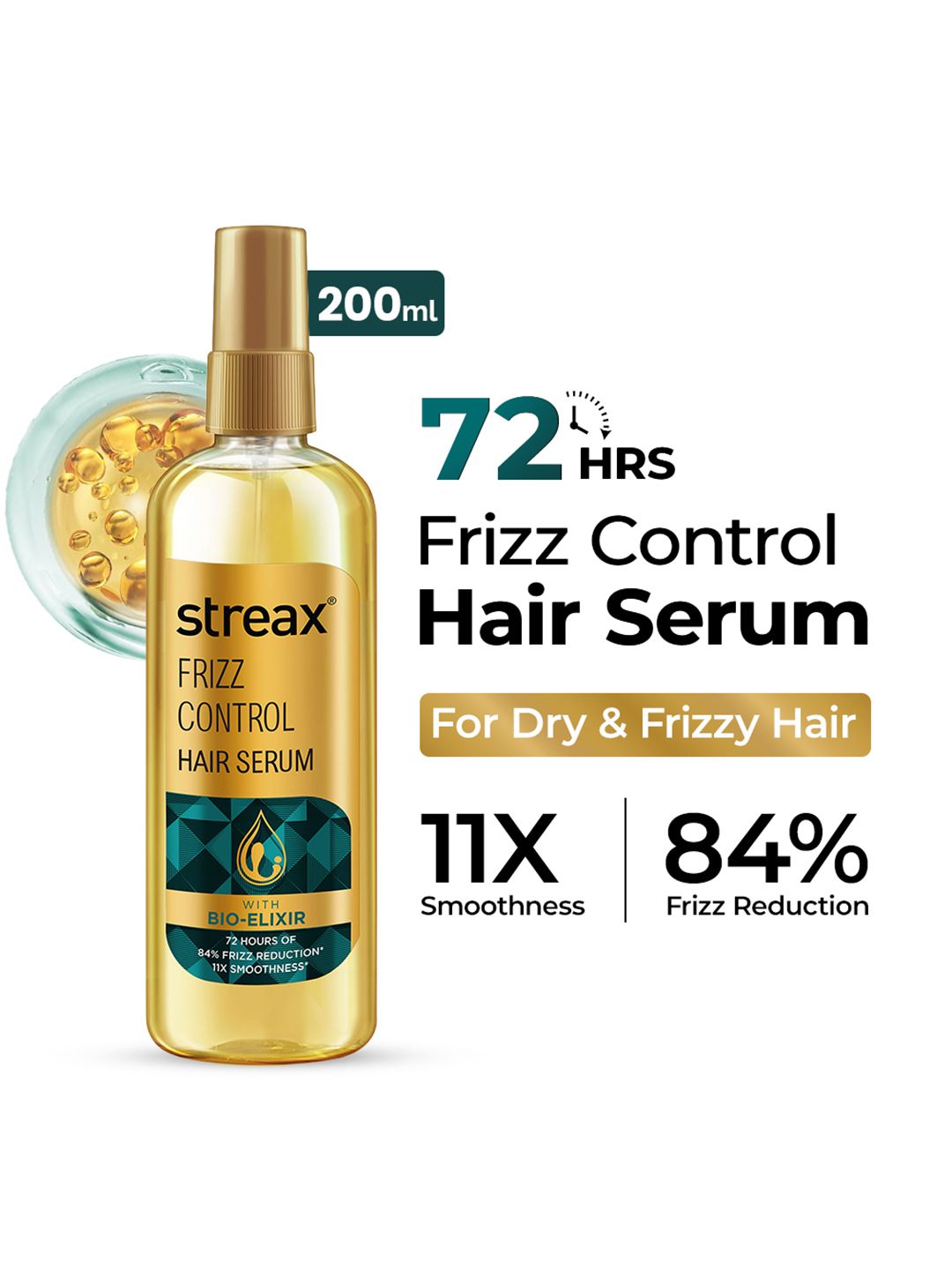 Streax Frizz Control Hair Serum with Bio-Elixir - 200 ml-picture-53
