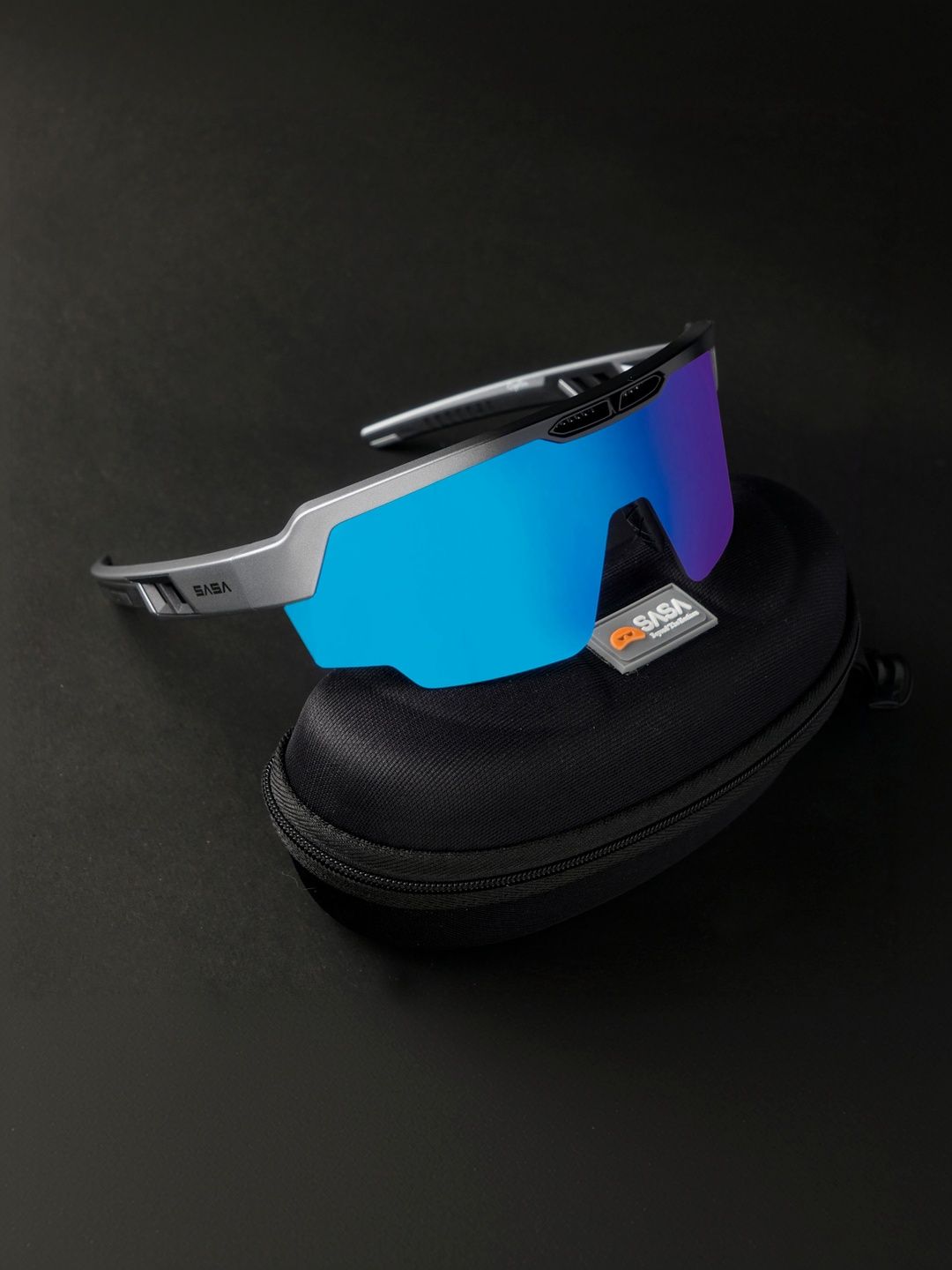 SASA Unisex Blue Sports Sunglasses with-image-11
