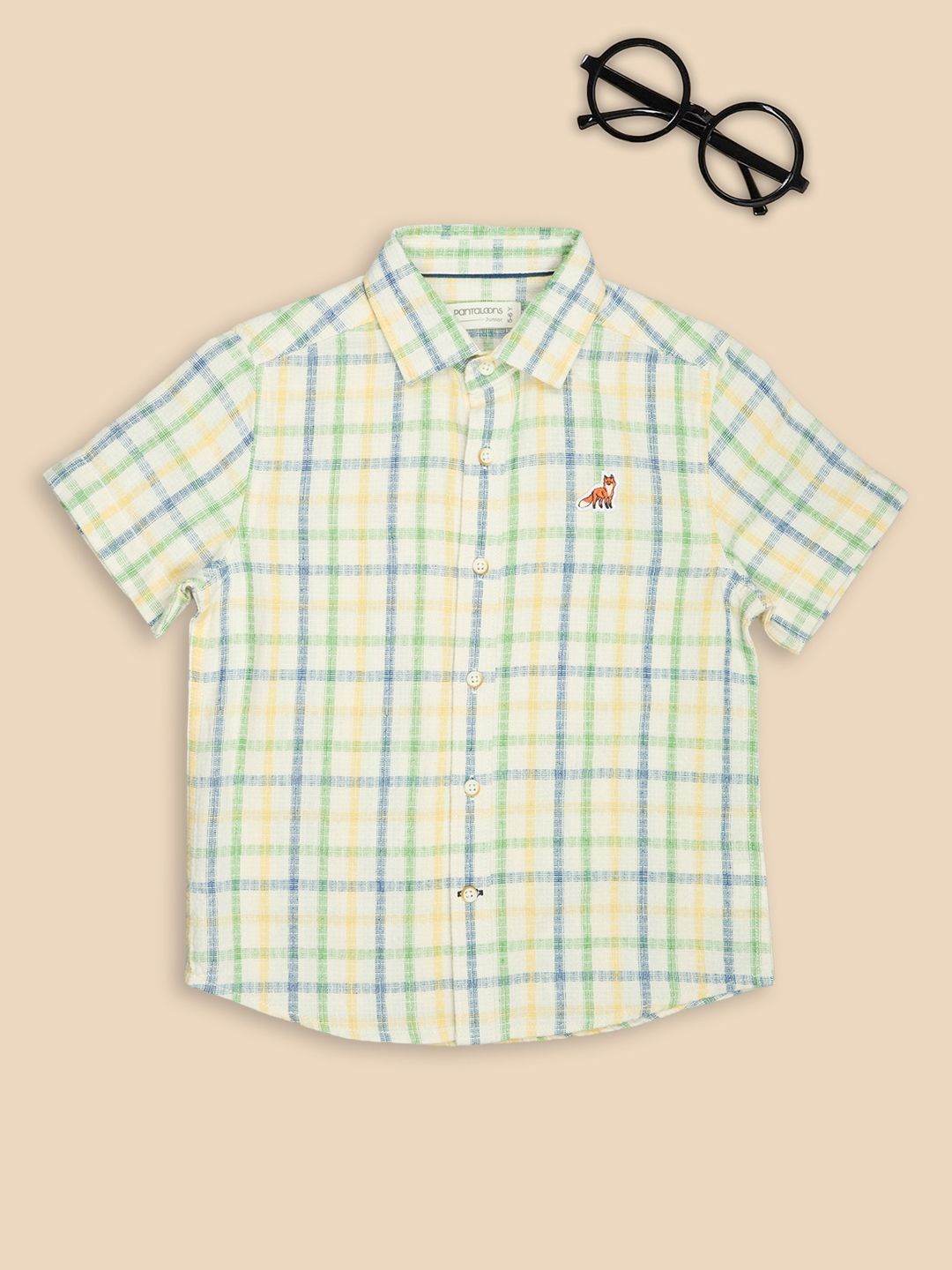 Pantaloons Junior Boys Checked Casual Shirt-picture-25