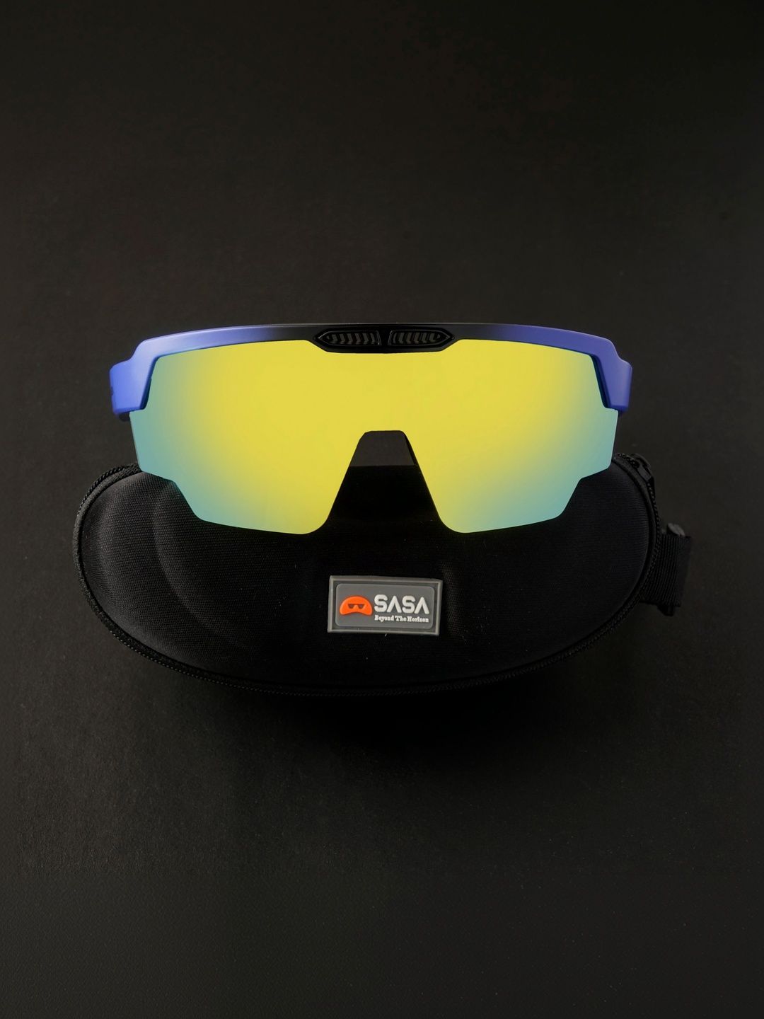 SASA Unisex Yellow Sports Sunglasses with-picture-52