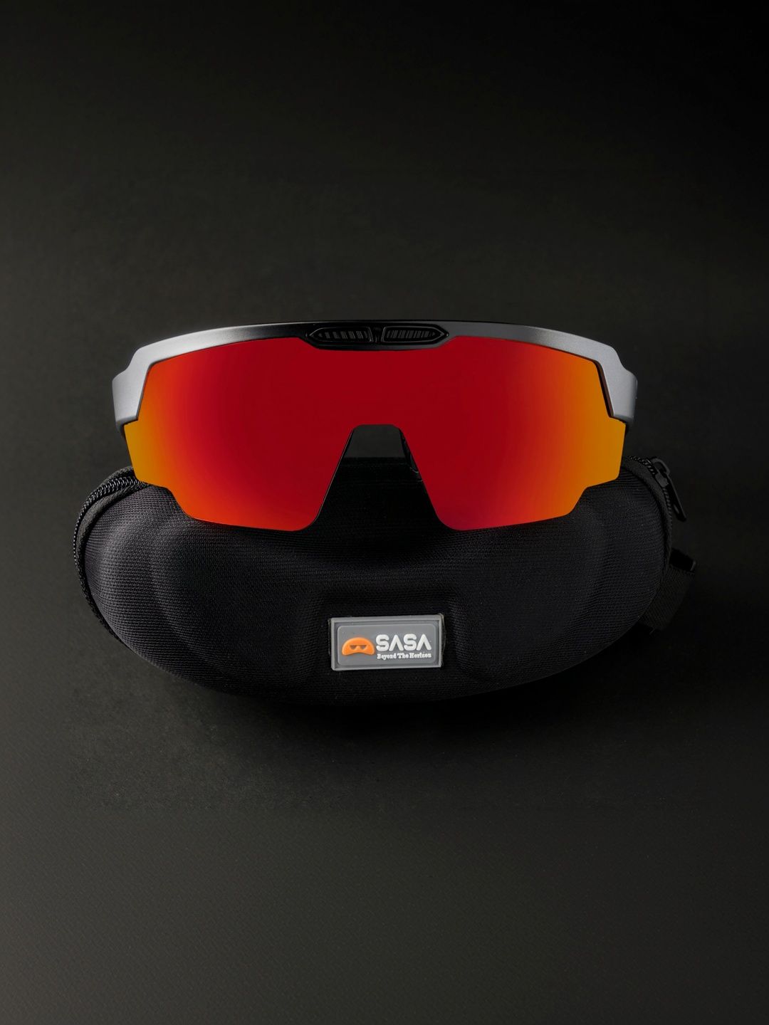 SASA Unisex Red Sports Sunglasses with-picture-23