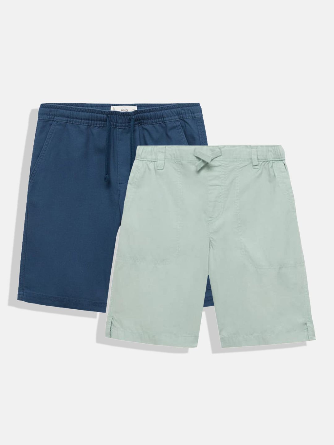 Mango Kids Boys Pack Of 2 Pure Cotton Above Knee Regular Shorts-picture-22