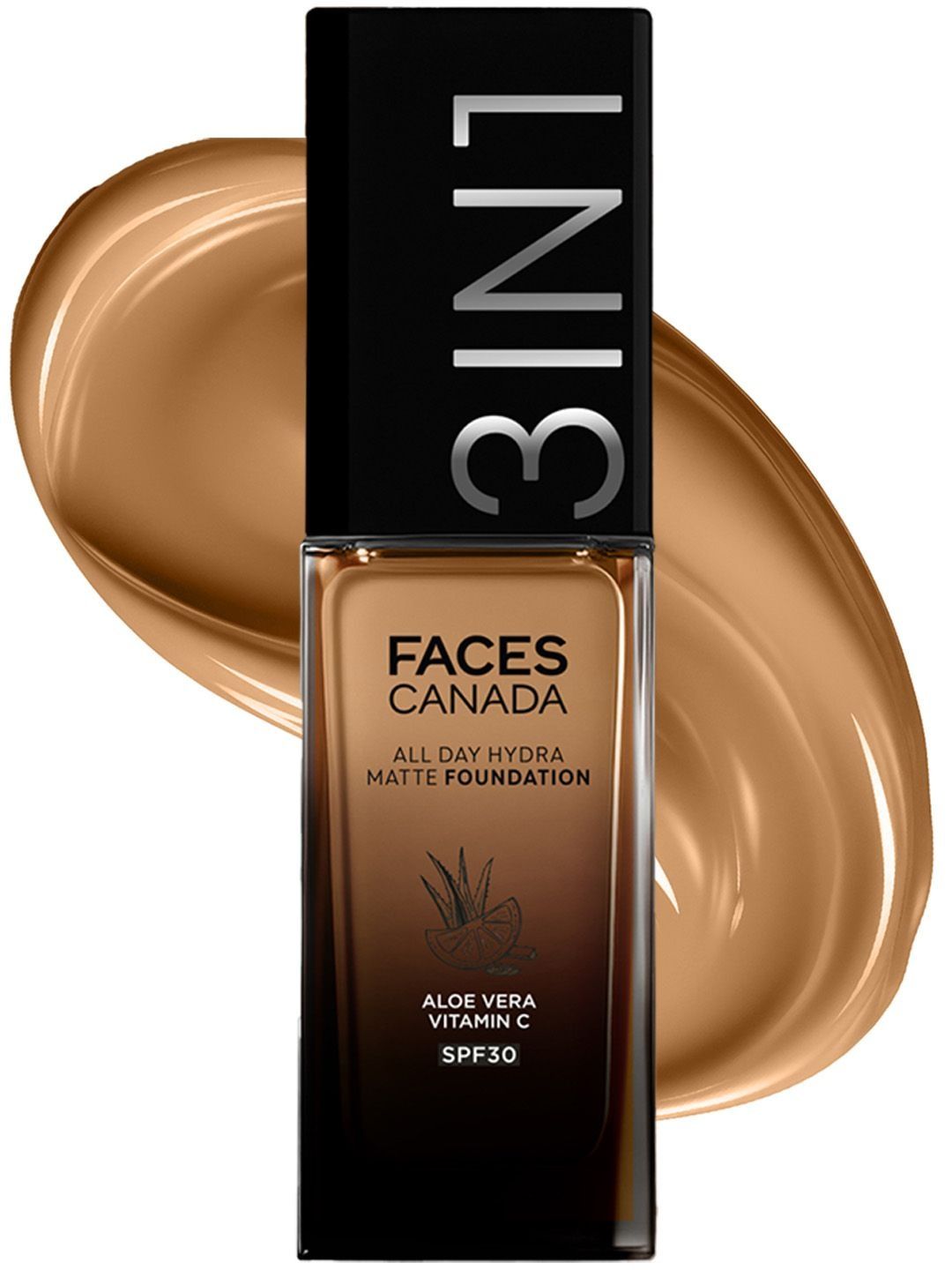 FACES CANADA 3 In1 All Day Hydra Matte Foundation - 30 ml - Warm Tan 051-image-13