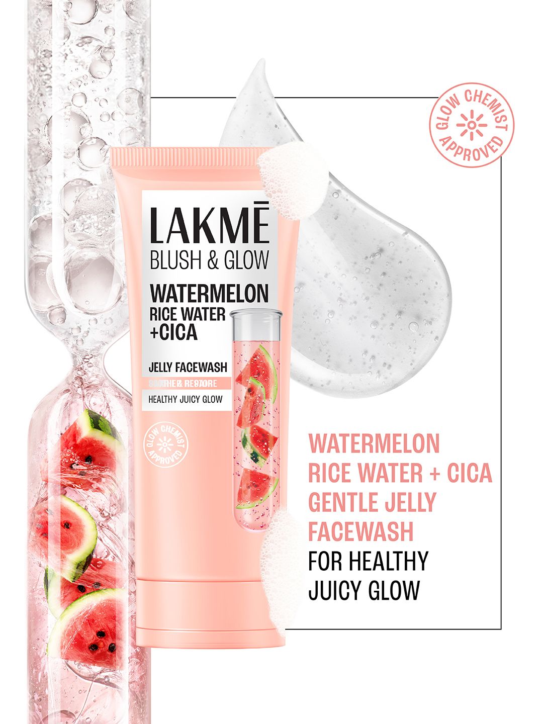 Lakme Blush & Glow Jelly Facewash with Watermelon & Rice Water - 150 g-picture-42