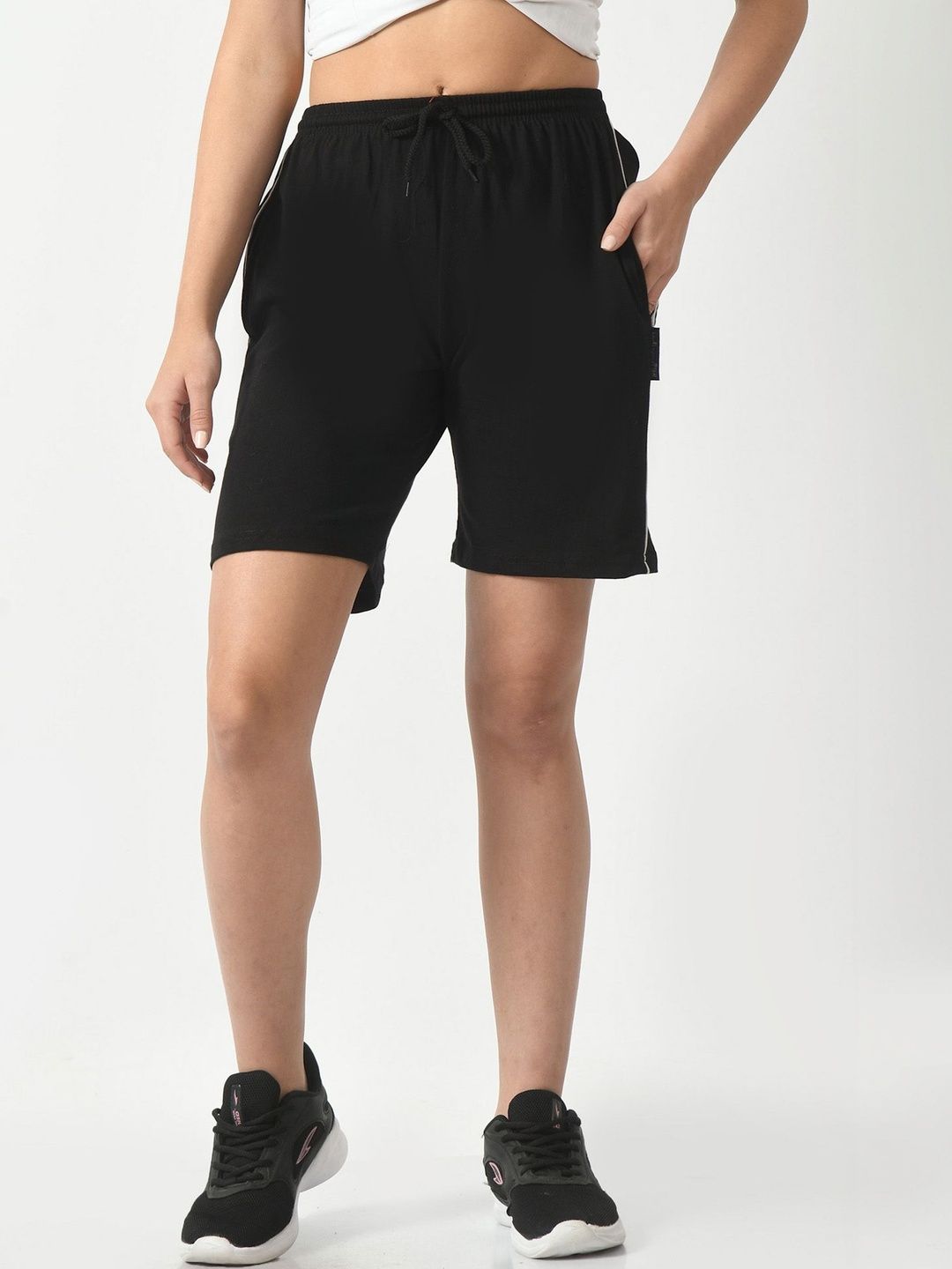 IndiWeaves Women High-Rise Sports Shorts-picture-7