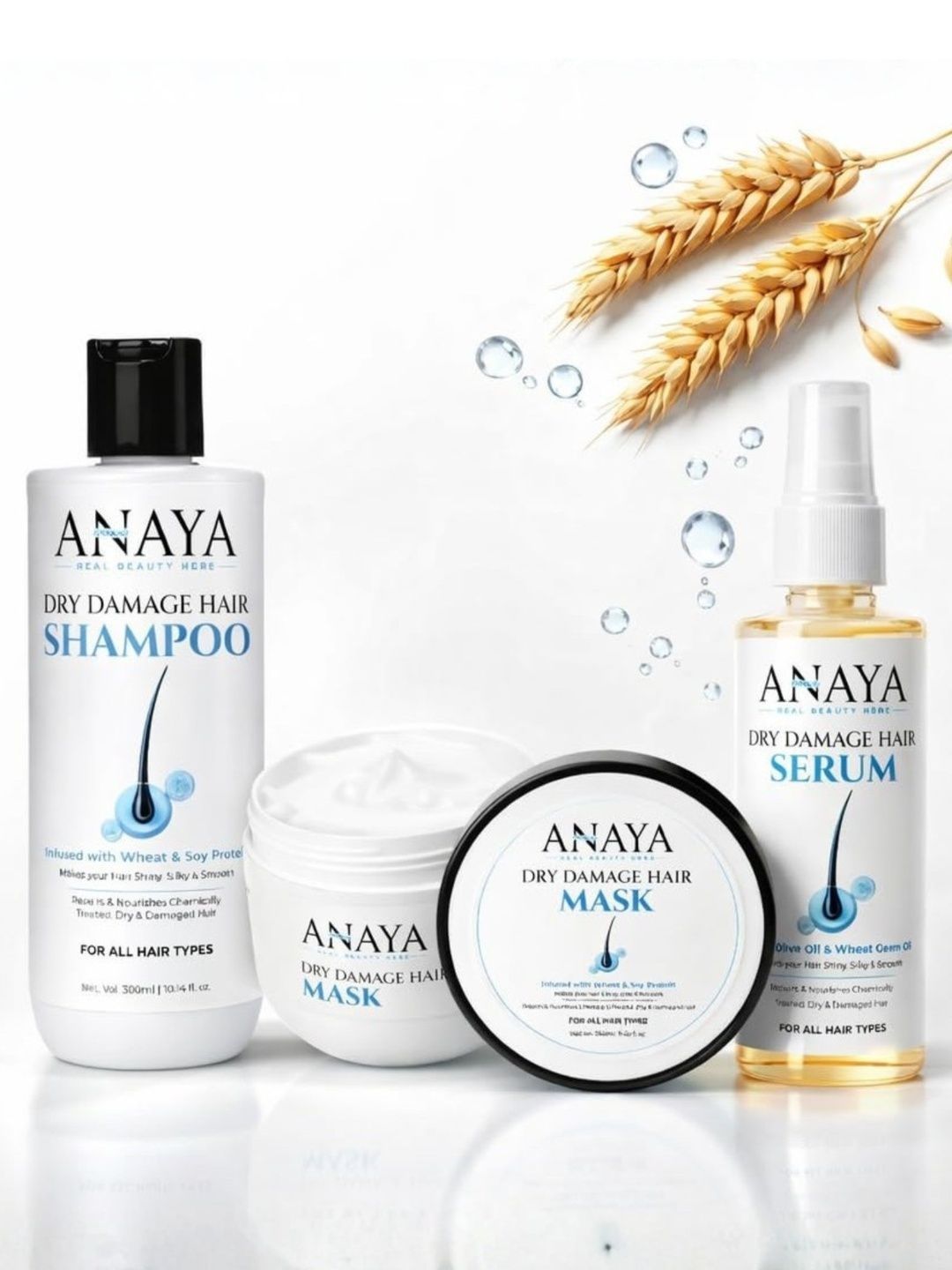 ANAYA NATURALS Dry Damage Hair Shampoo With Mask & Serum - 300 ml & 250 ml & 100 ml-image-44