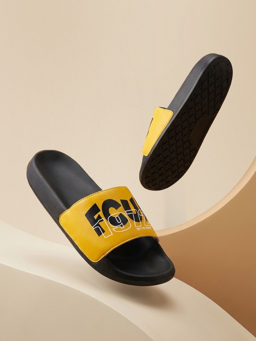 FCUK Men Printed Sliders-picture-48