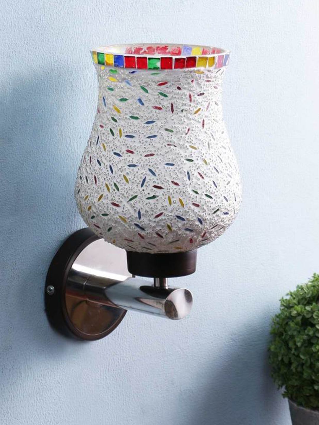 Aura Multicoloured & Multicoloured Textured Metal Wall Lamp-image-39