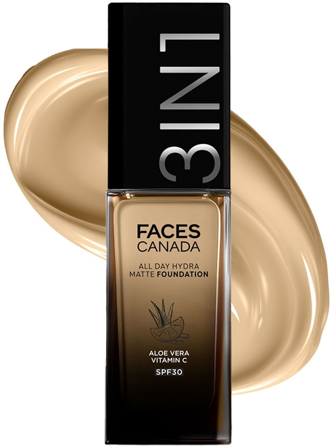FACES CANADA 3 In1 All Day Hydra Matte Foundation - 30 ml - Soft Beige 033-picture-10