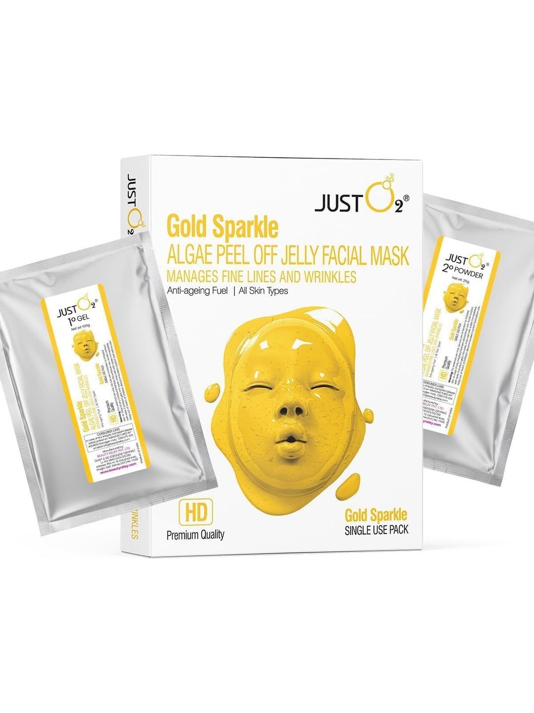 vrtrend Gold Sparkle Algae Peel Off Jelly Facial Mask - 125 g-picture-4