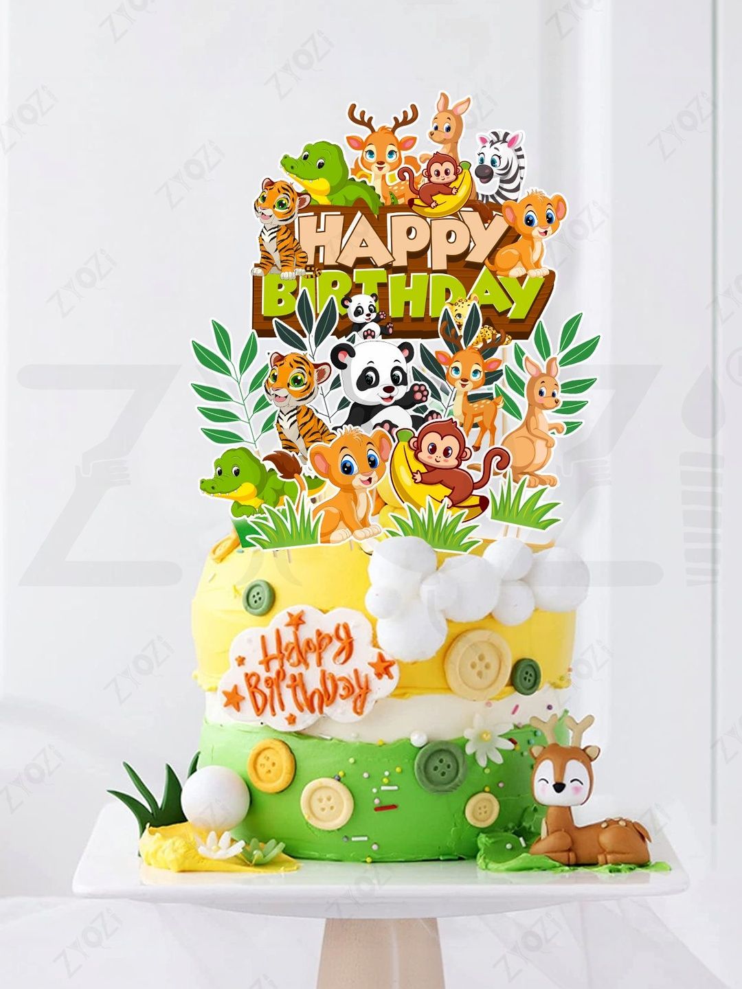 ZYOZI 16-Pcs Green Birthday Decoration Combo-picture-11