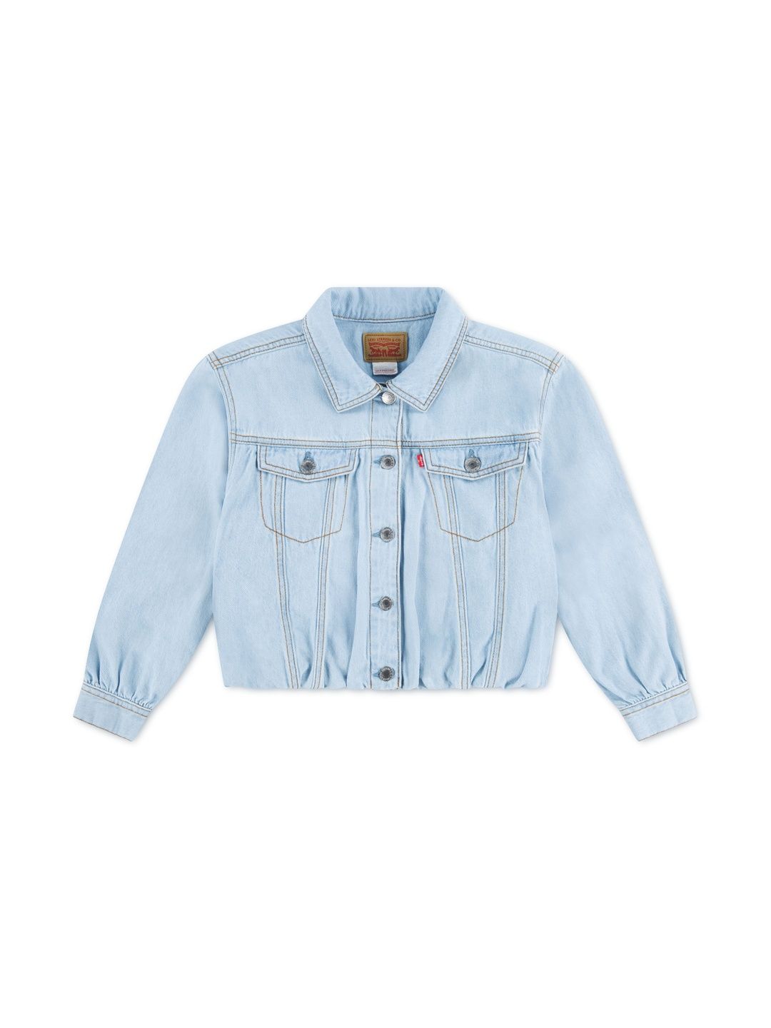 Men Checked Regular Fit Denim Jacket