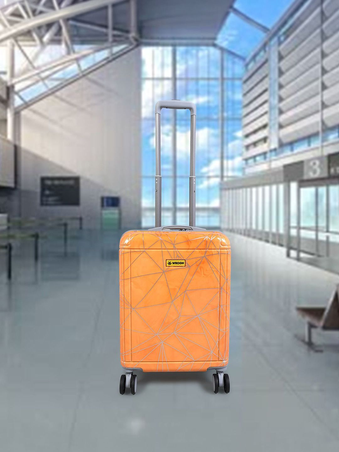 WROGN Flux Textured Hard Sided Cabin Trolley - 44 L-picture-12