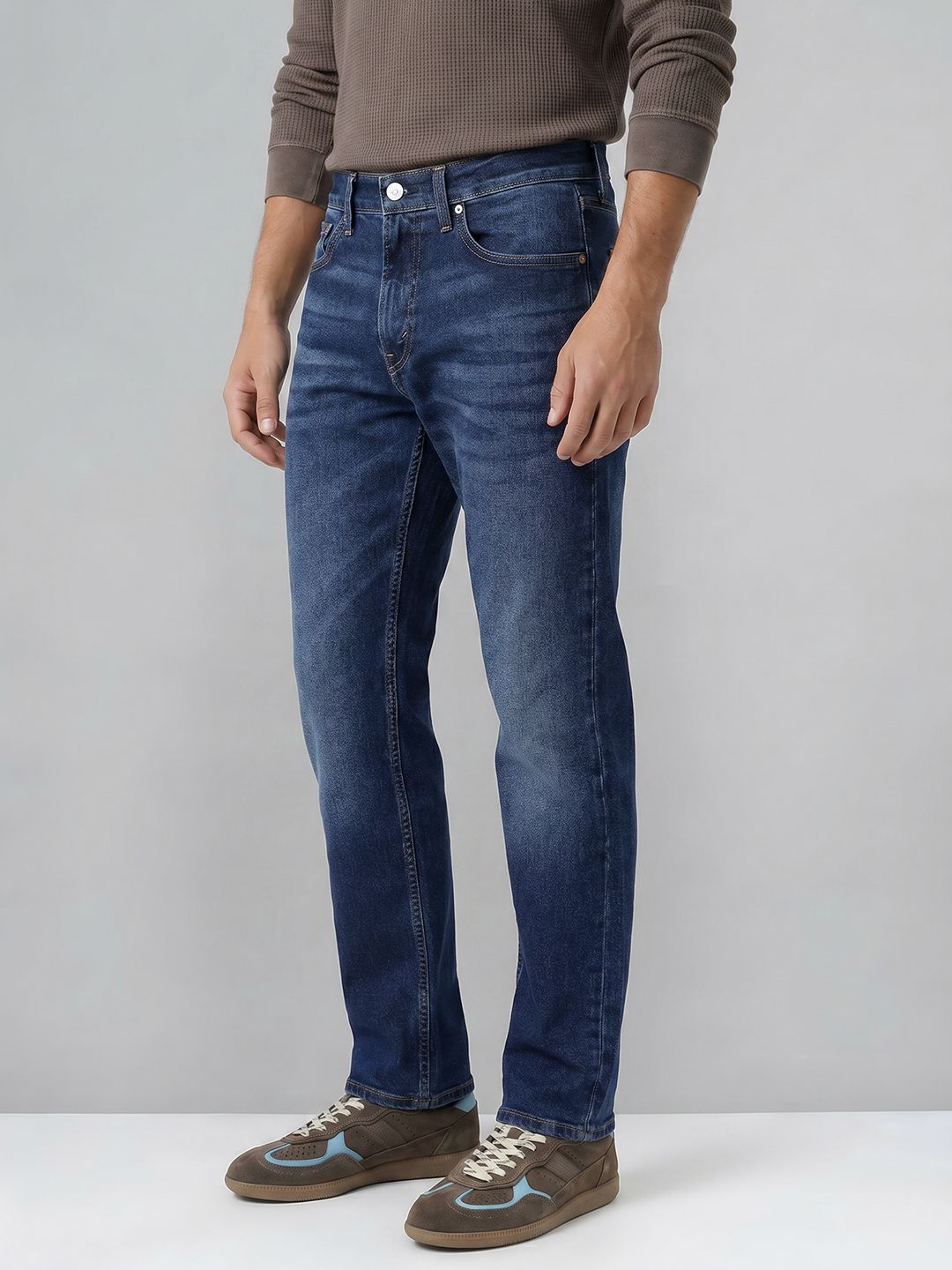 Levis Men 505 Straight Fit Stretchable Jeans-image-19