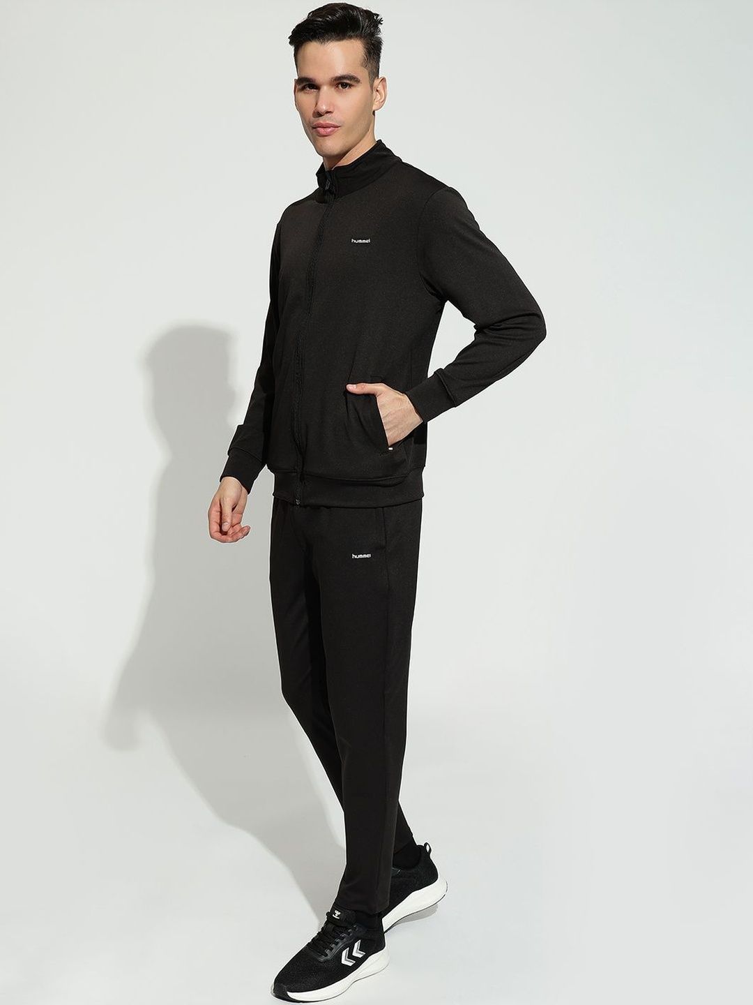 hummel Men Mock Collar Tracksuits-image-18
