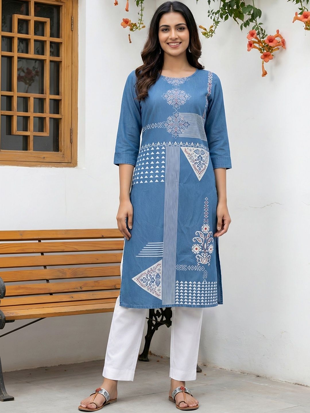 keshubaba Geometric Printed Kurti-picture-34