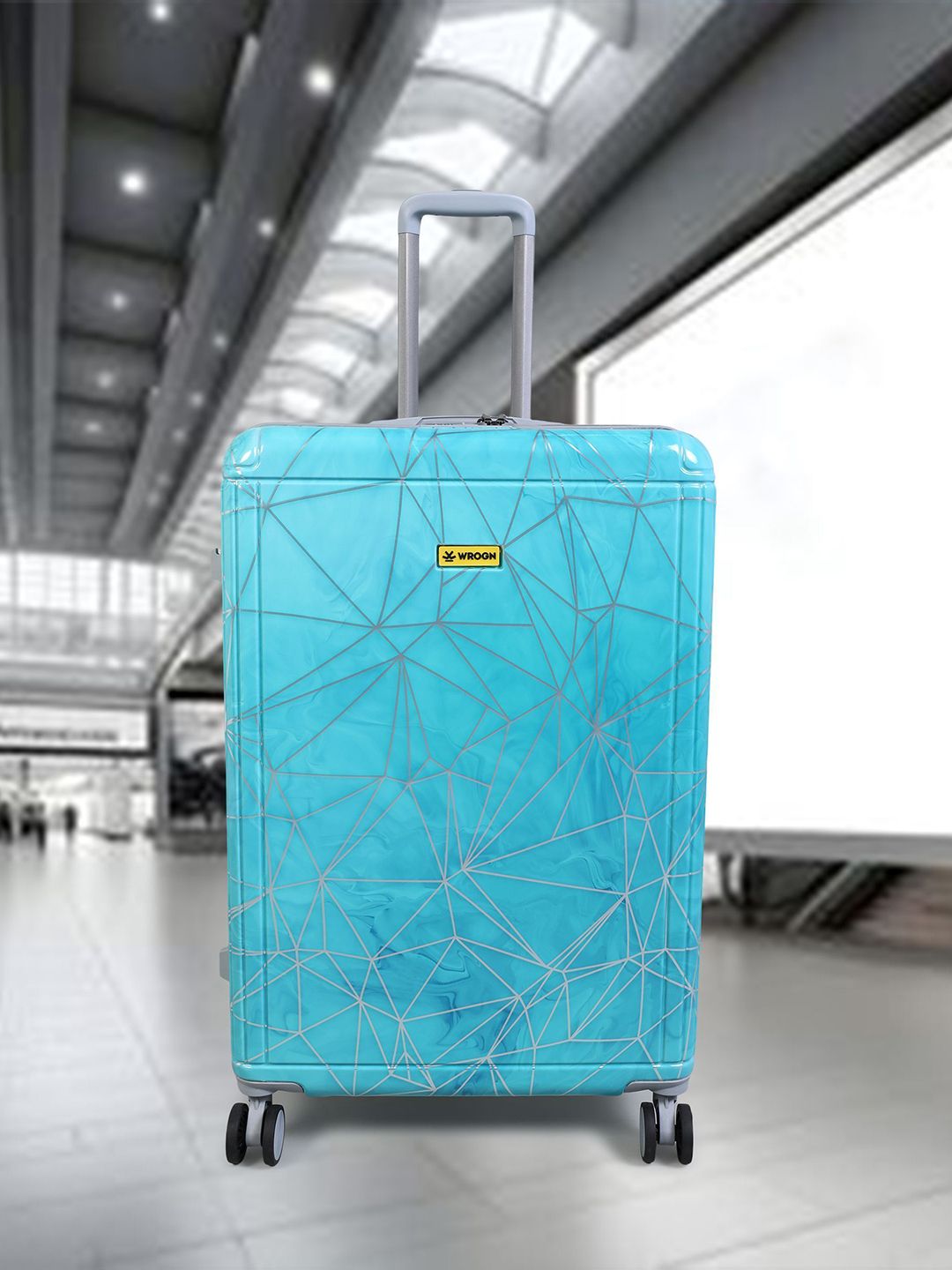 WROGN Flux Printed Hard Sided Cabin Trolley 44 L-picture-23