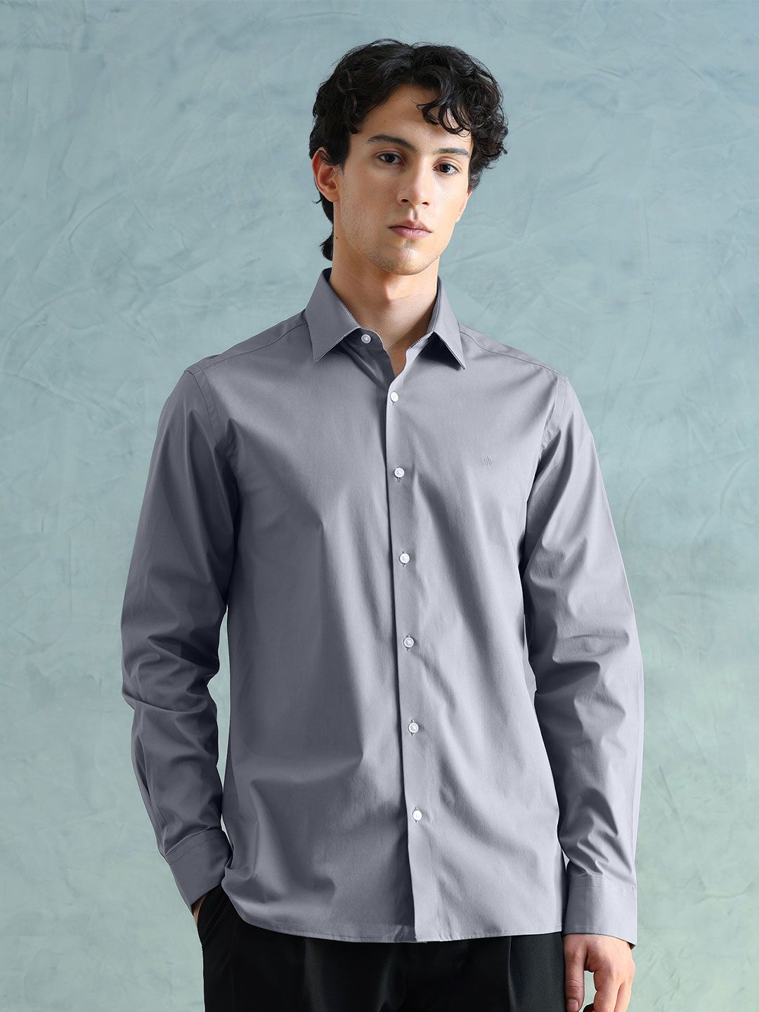 Arrow Cotton Super Stretch Solid Slim Fit Shirt-picture-29