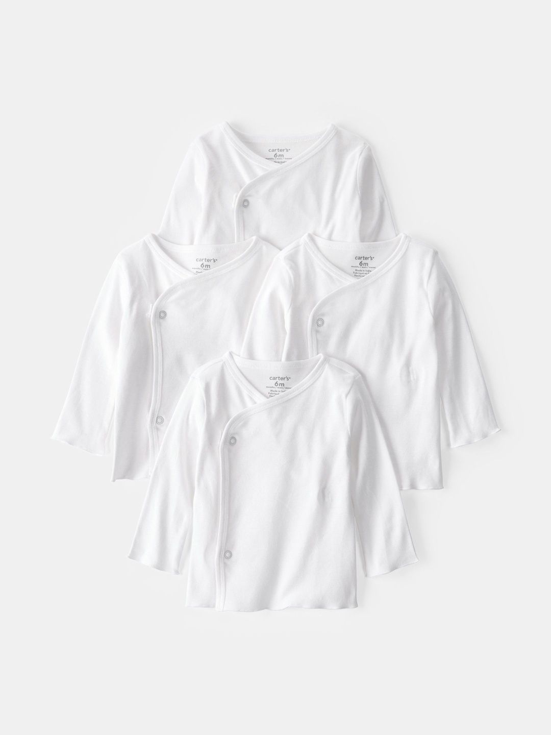 Carter's Pack Of 4 Pure Cotton V-Neck Jhabla-picture-29