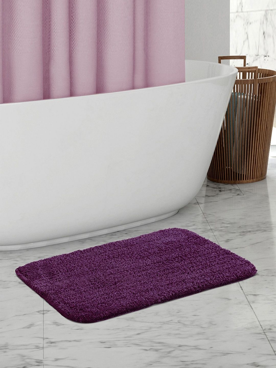 OBSESSIONS Purple 2-Pcs Ultra-Absorbent Bath Rugs-image-12