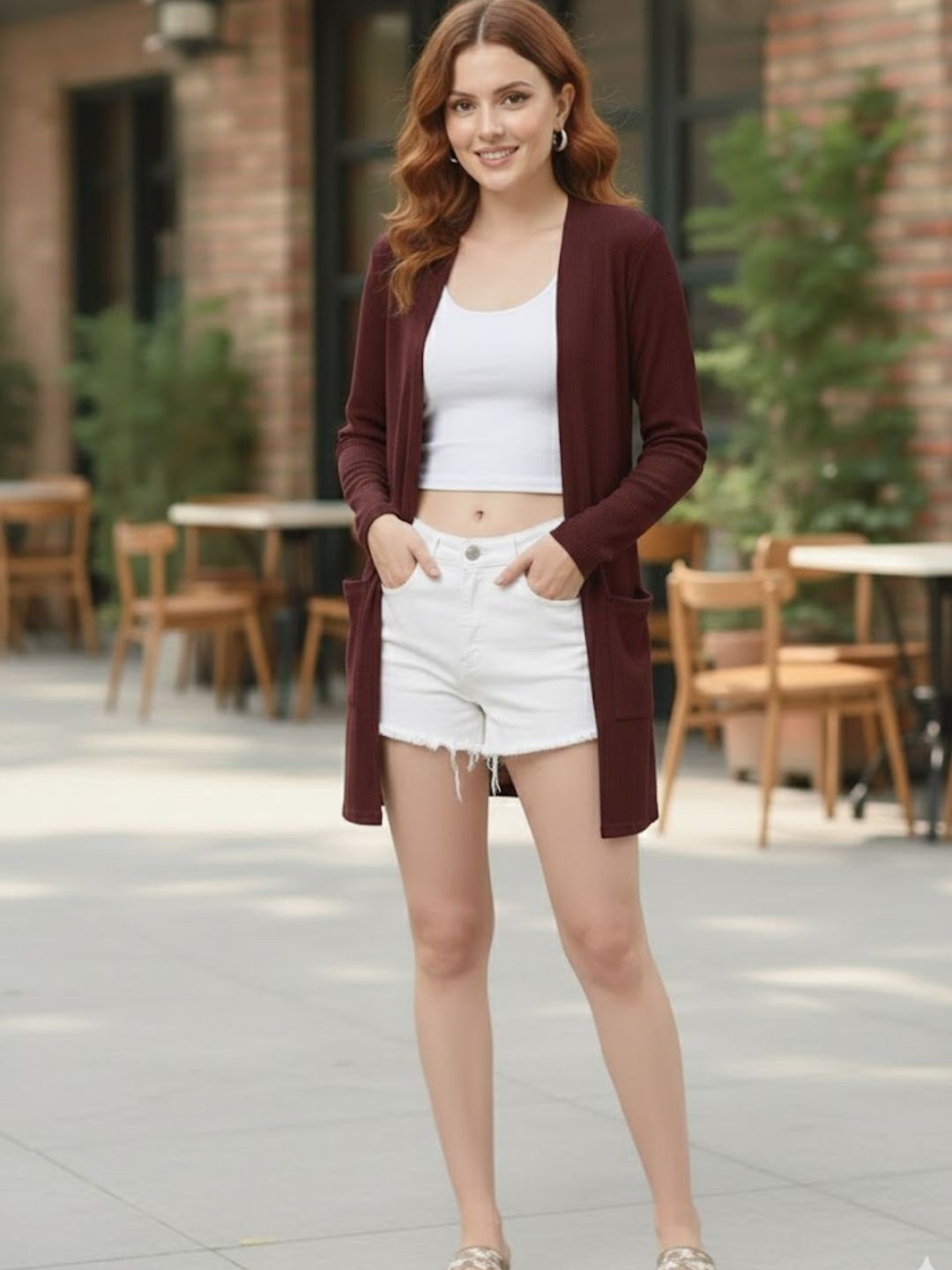 Rigo Women Longline Shrug-image-46