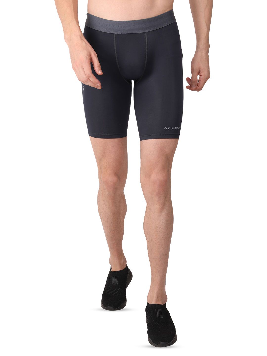 Athmonk Men 4-Way Lycra Compression Tight Skin Fit Non Padded Shorts-picture-12