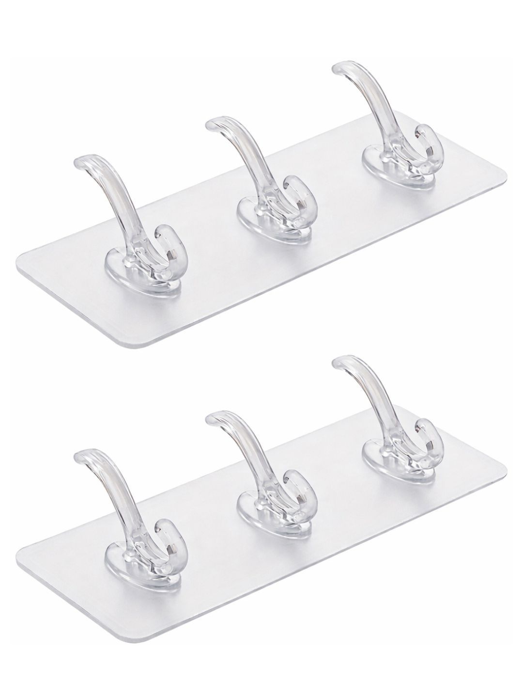 Klivon Transparent Adhesive 2-Pcs Wall Hooks-picture-10