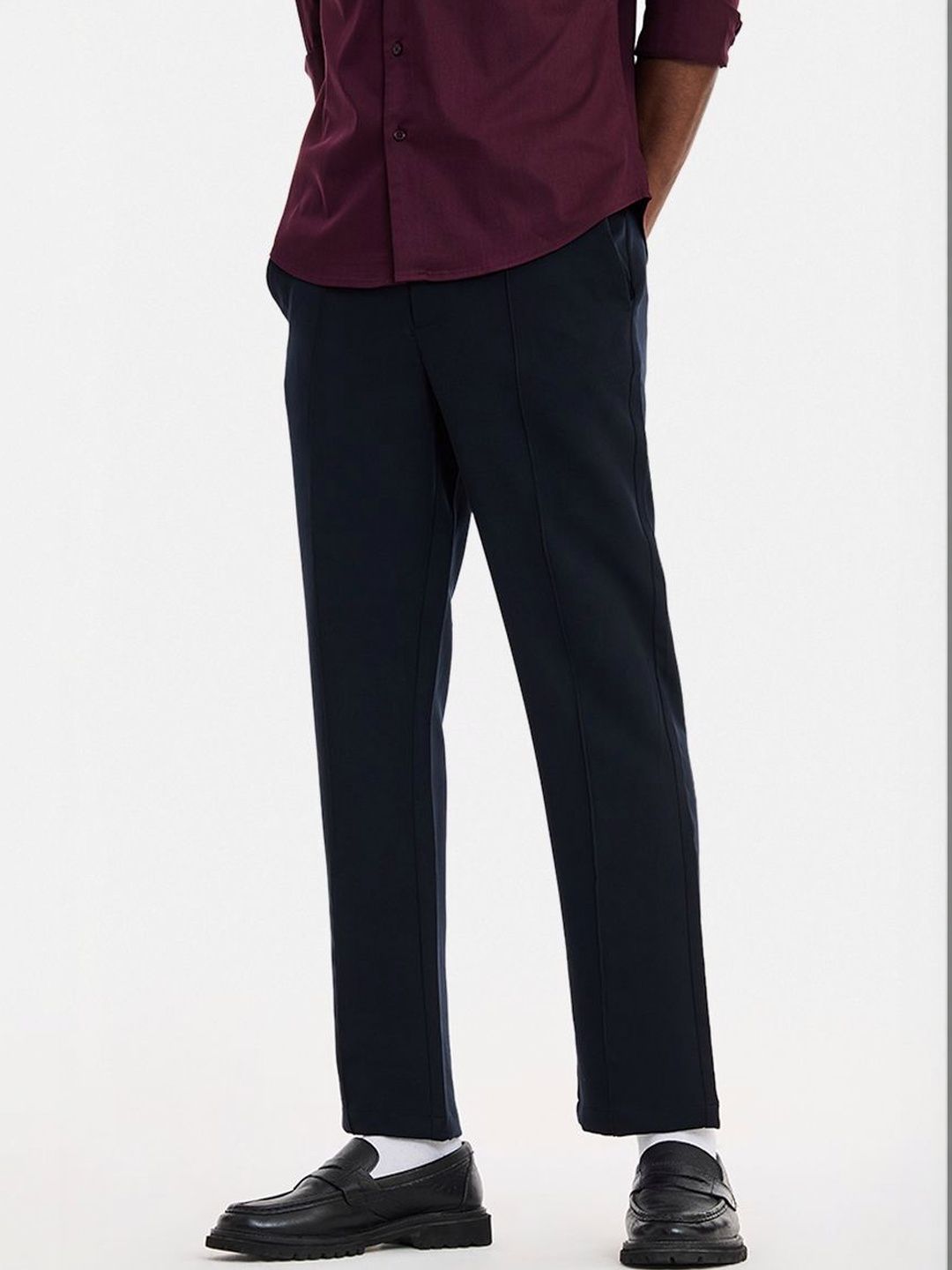 Snitch Men Straight Fit Trousers