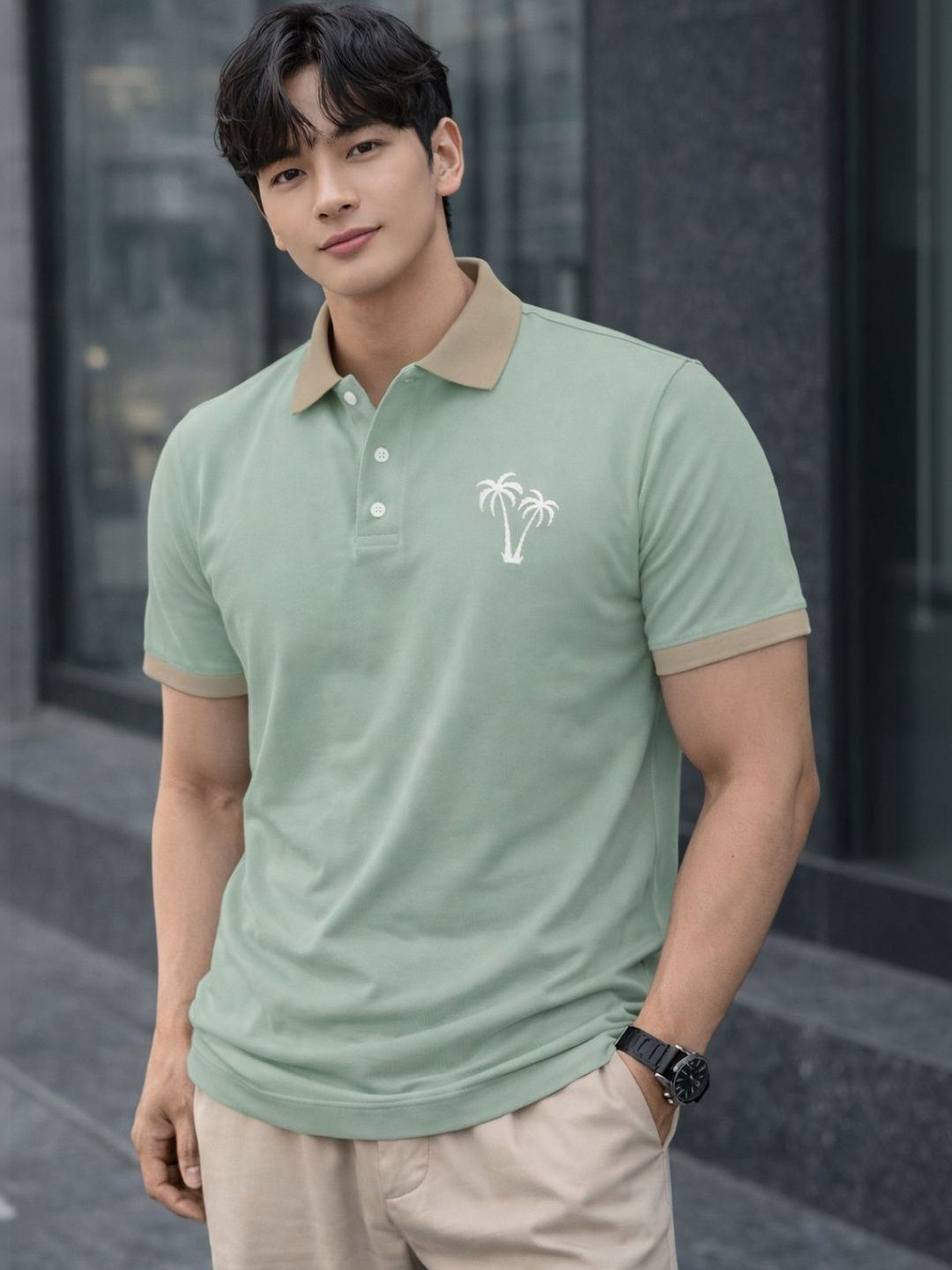 TAZO Men Printed Polo Collar T-shirt-picture-16