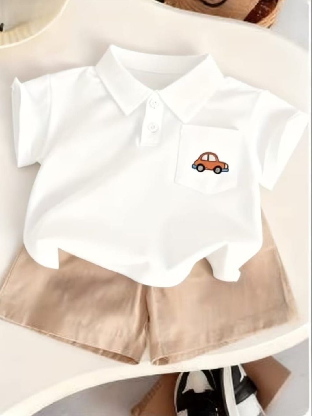 ELPIXIE FASHION Unisex Kids Printed T-shirt with Shorts-image-48