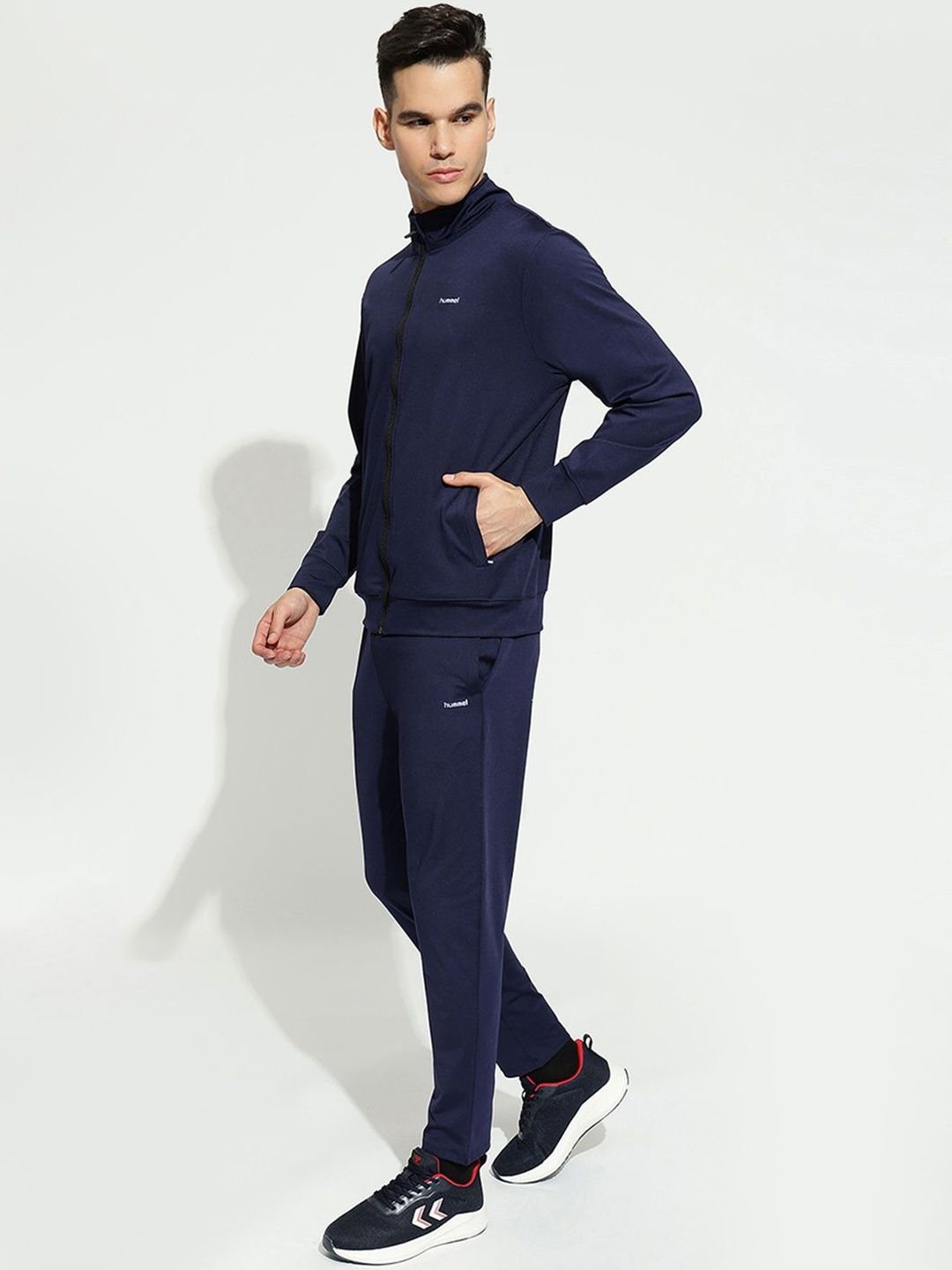 hummel Men Mock Collar Tracksuits-picture-35