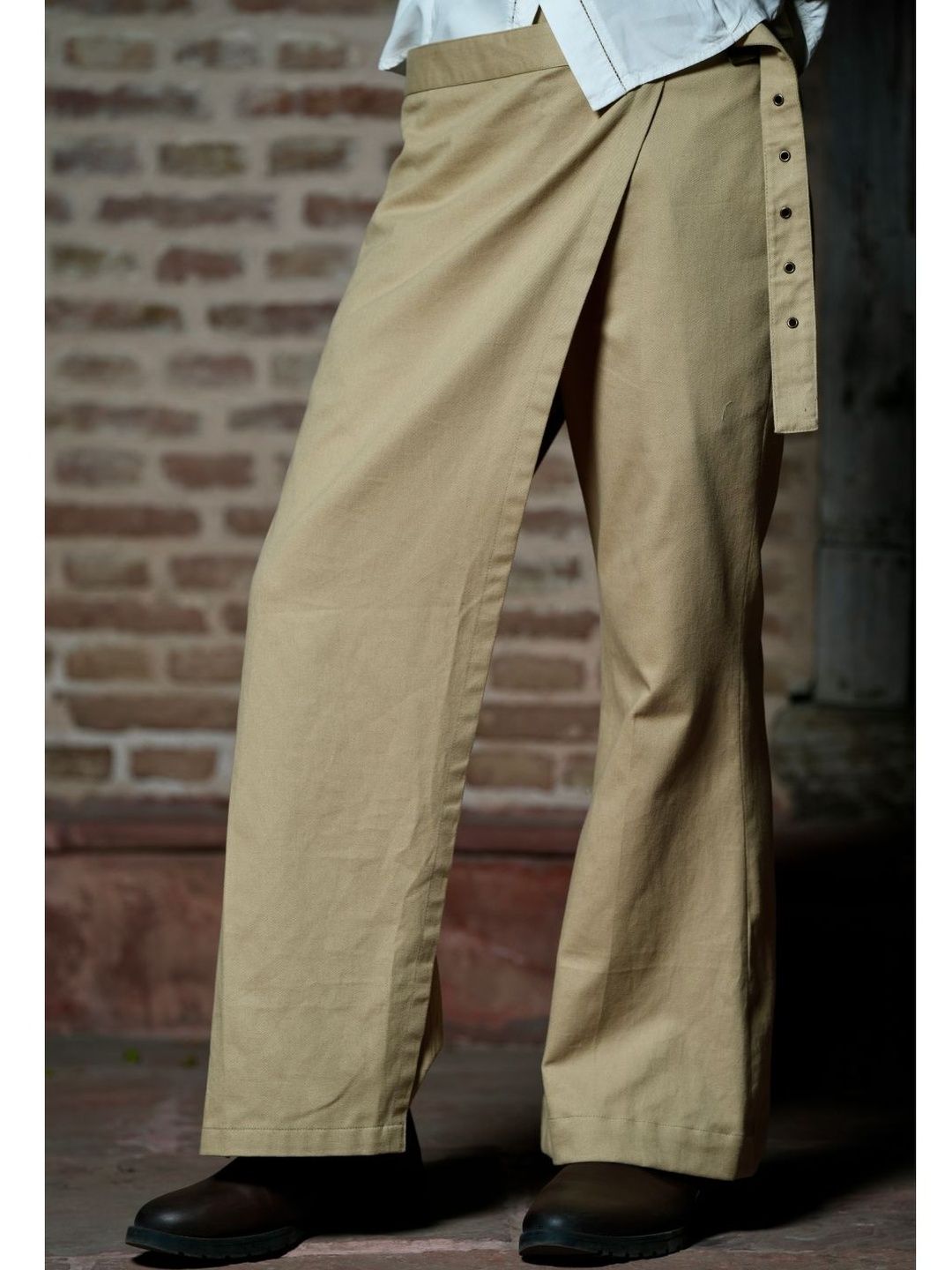 orgavastr Men Smart Loose Fit Cotton Trousers-picture-56