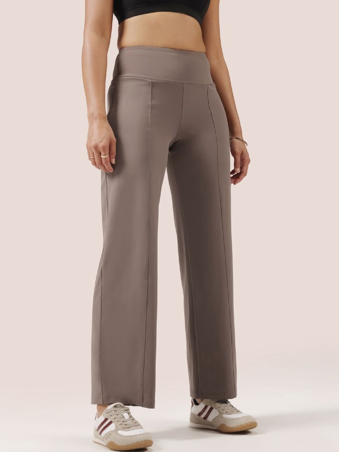 Blissclub Women High-Rise Easy Wash Trousers-picture-33