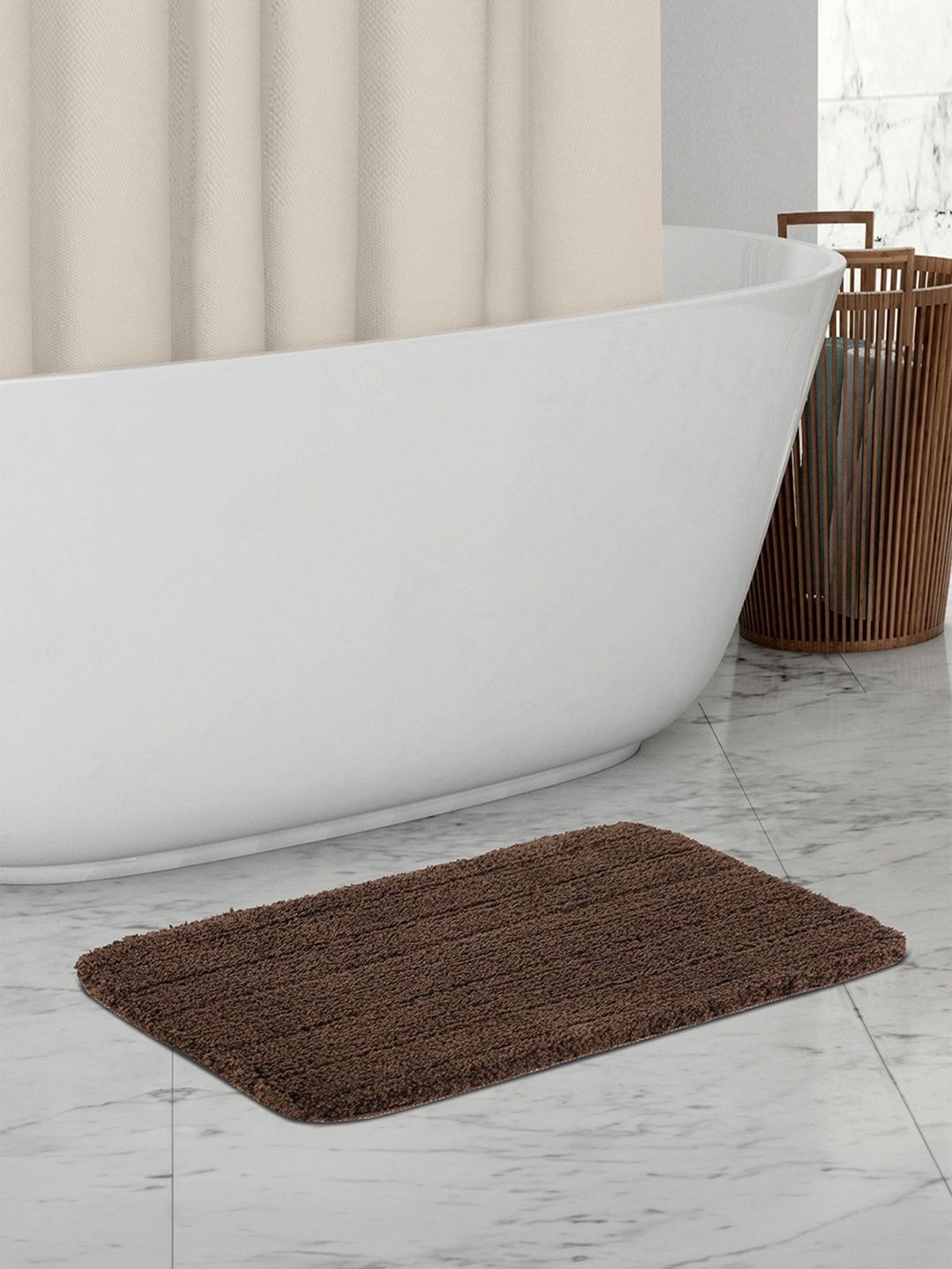 OBSESSIONS Coffee Brown 2-Pcs Ultra-Absorbent Bath Rugs-image-17