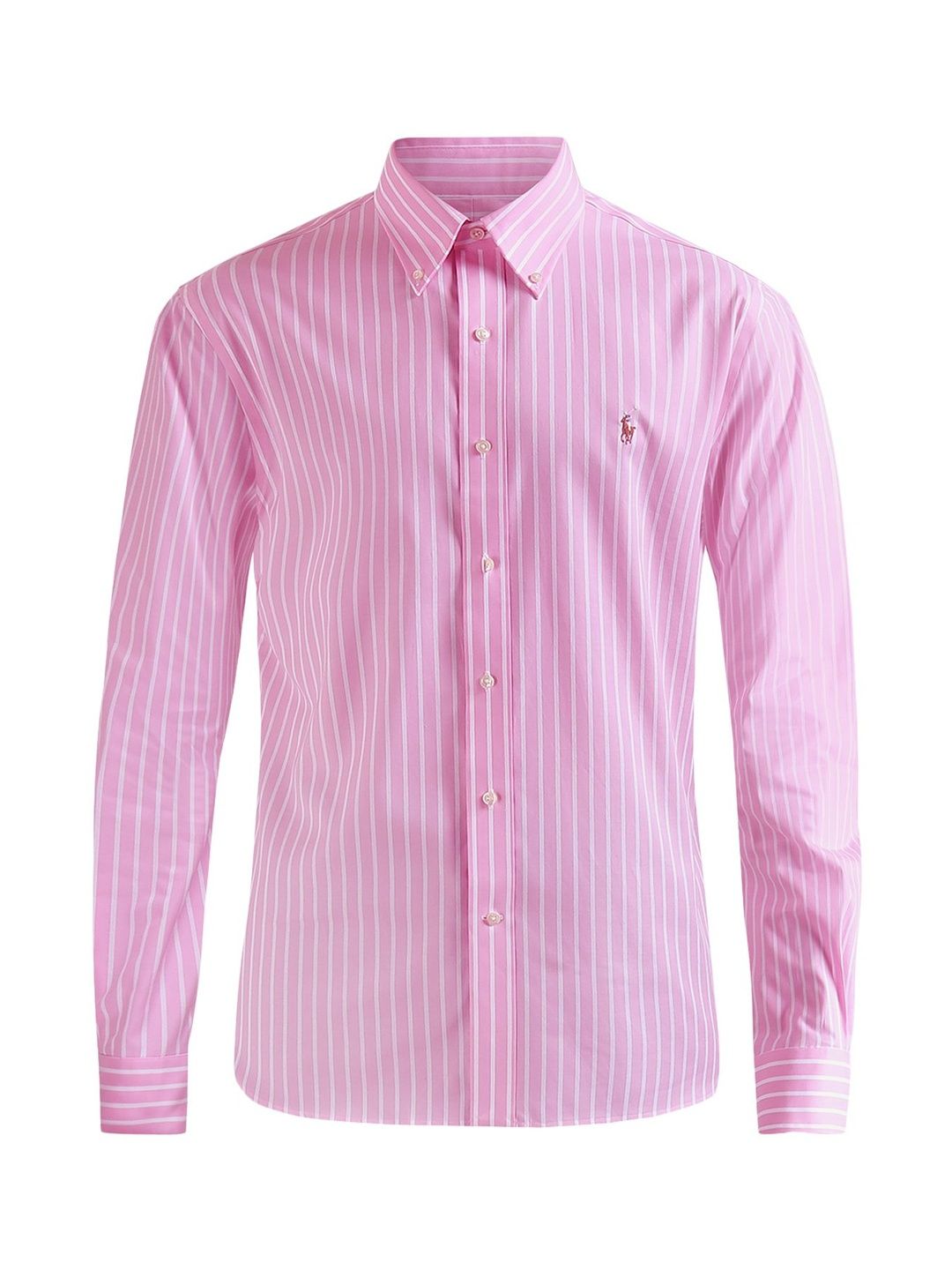 Polo Ralph Lauren Striped Pure Cotton Button-Down Collar Custom-Fit Shirt-image-15