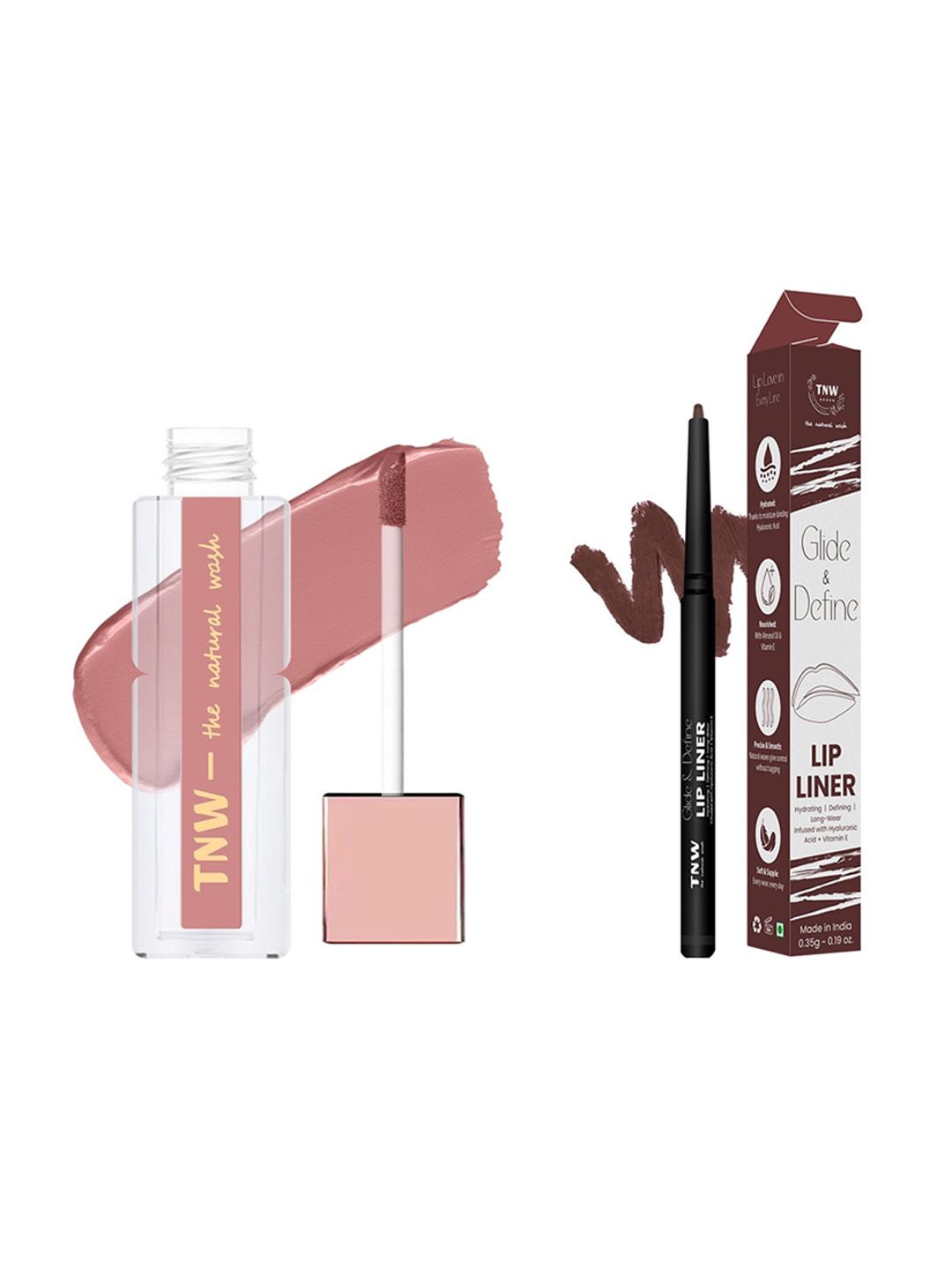 TNW the natural wash Pack Of 2 Lip Liner & Matte Liquid Lipstick-picture-45
