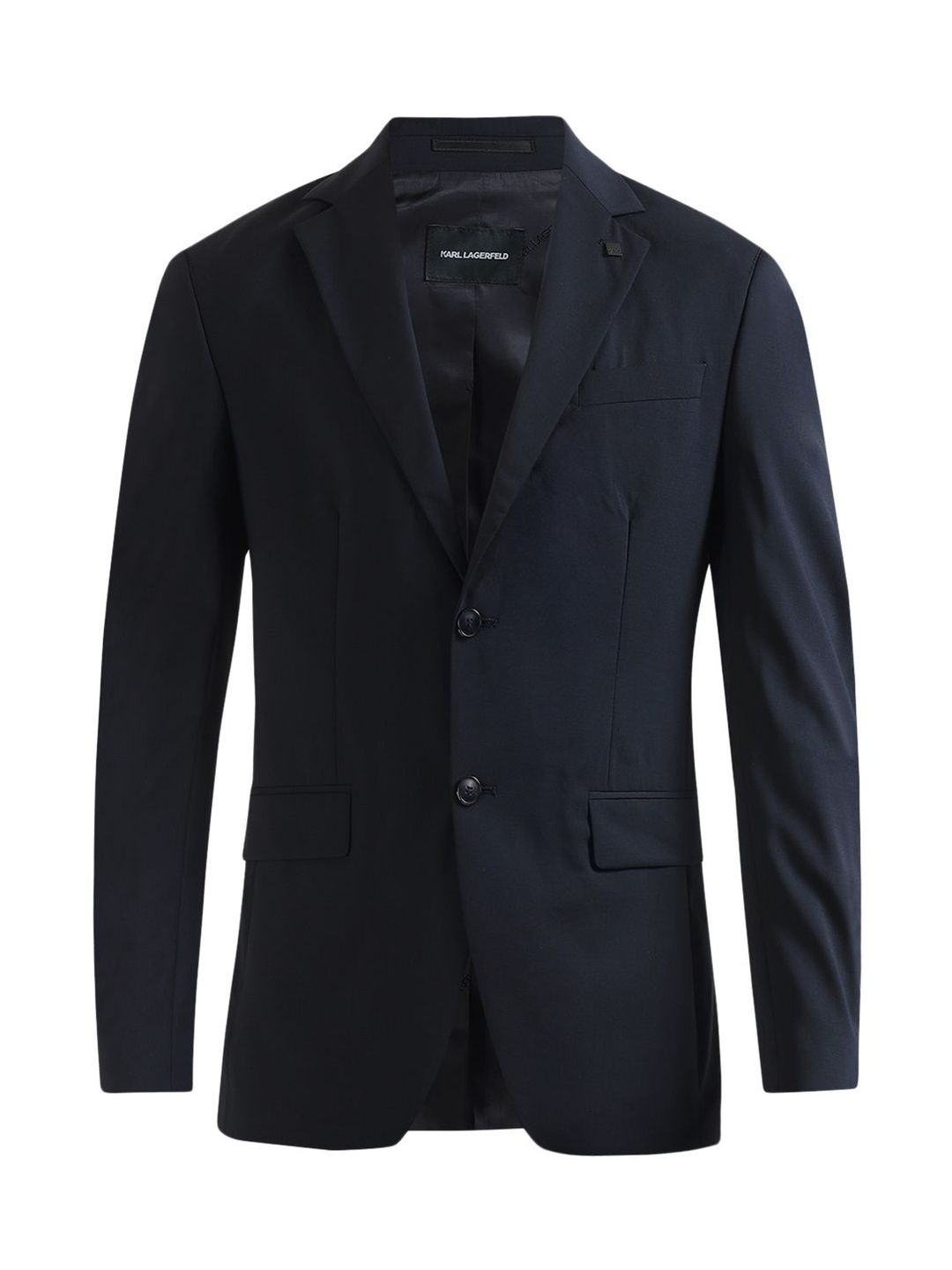 Karl Lagerfeld Long-Sleeve Clever Front Dart Flap Pocket Blazer-picture-50