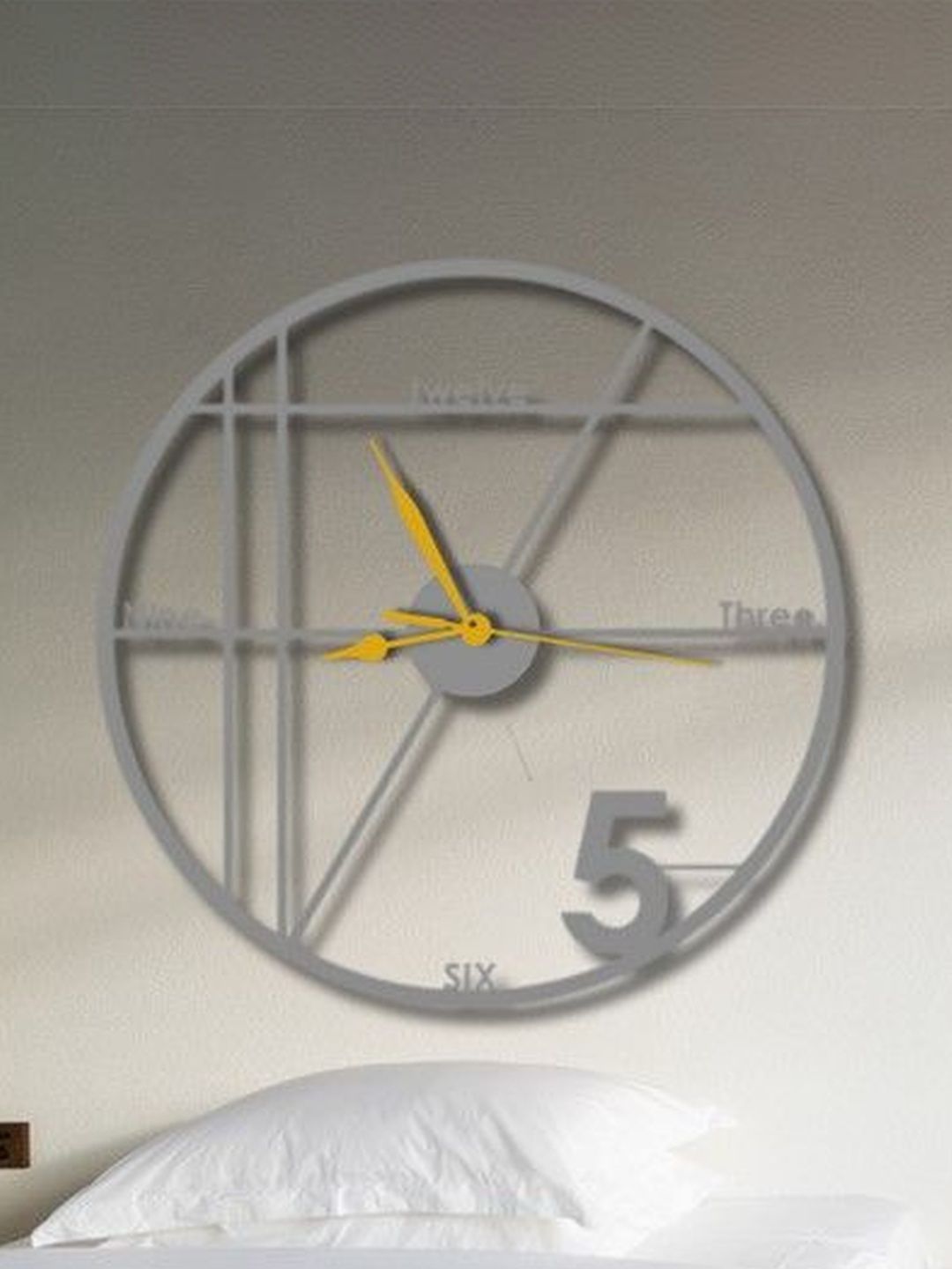 VENTUOS Grey & Grey Wall Clock-image-43