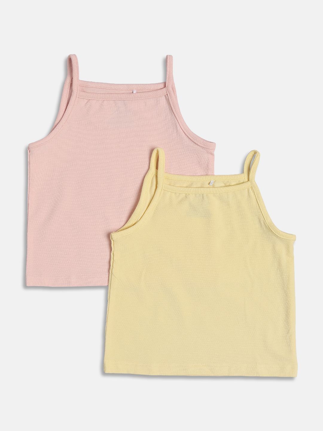 MINI KLUB Girls Pack of 2 Cotton Non-Padded Camisoles-picture-41